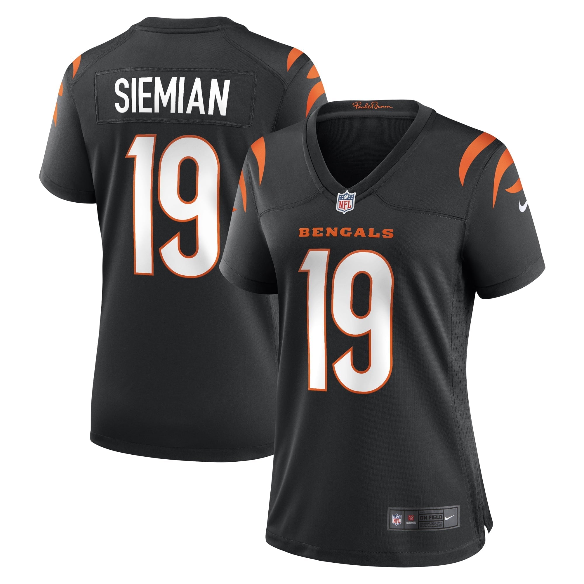 Women's Nike Trevor Siemian Black Cincinnati Bengals Team Game Jersey - vstockx