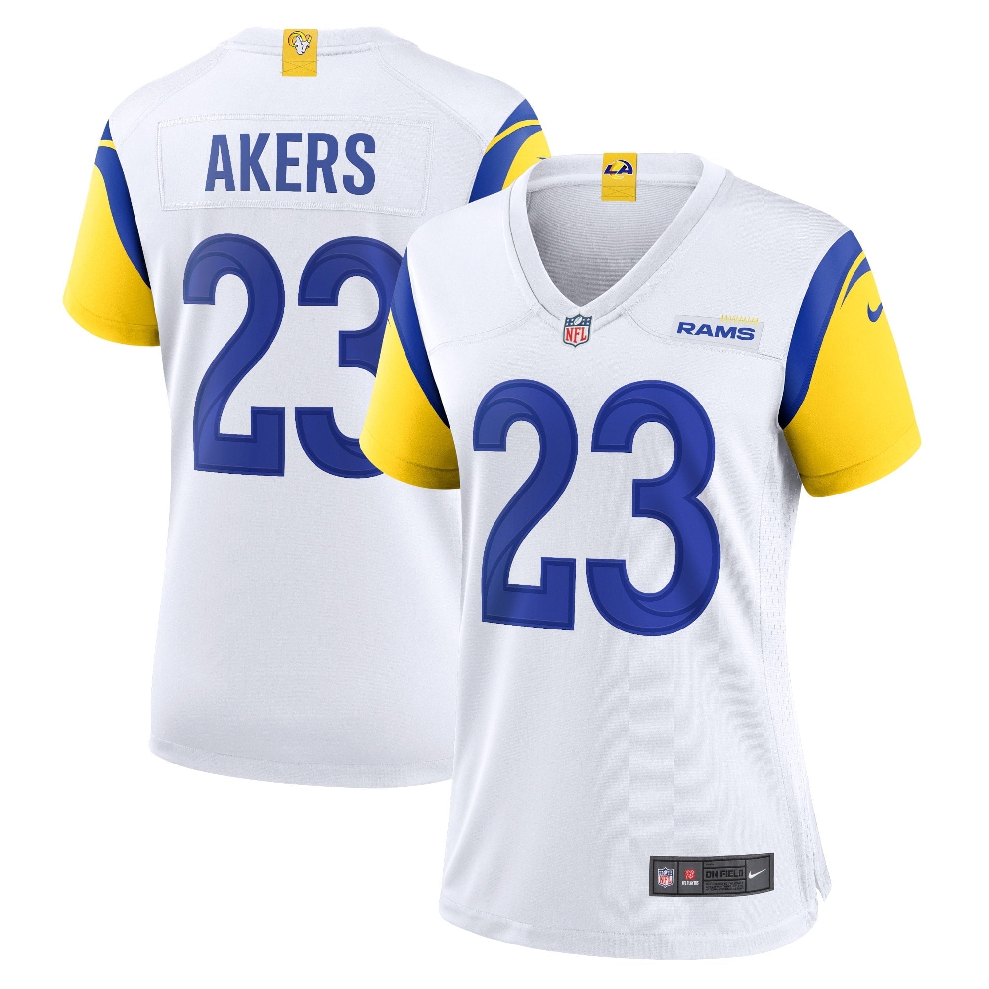 Women's Nike Cam Akers White Los Angeles Rams Game Jersey - vstockx
