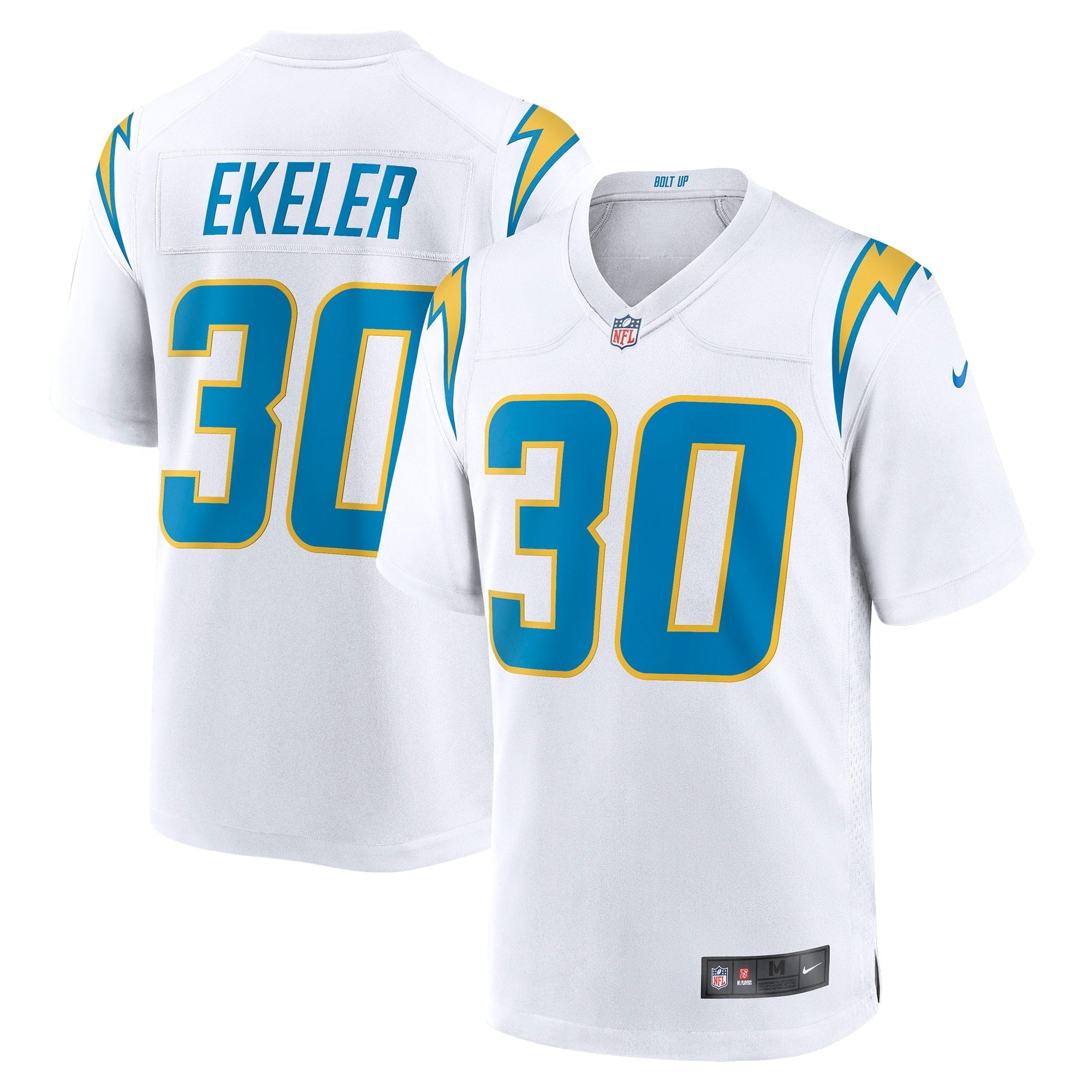 Men's Nike Austin Ekeler White Los Angeles Chargers Game Jersey - vstockx