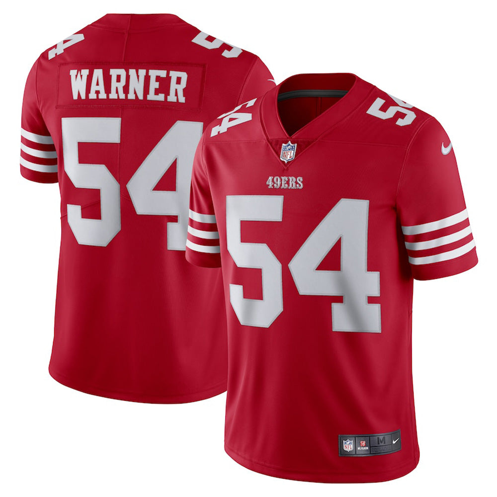 Youth San Francisco 49ers Fred Warner Vapor Jersey - Scarlet - vstockx