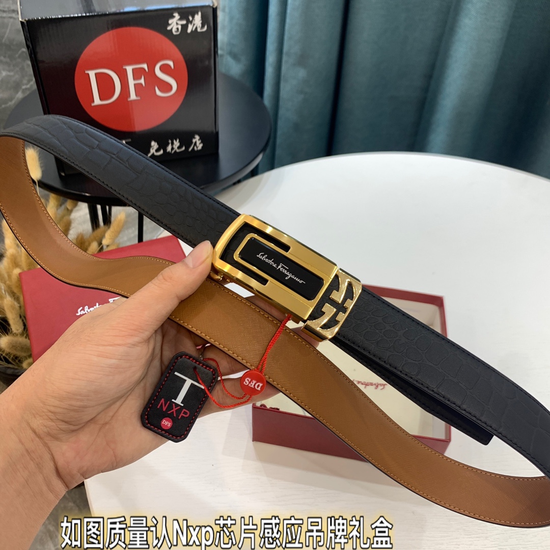 Streetwear Belt Ferragamo 319510 size:3.5cm - vstockx