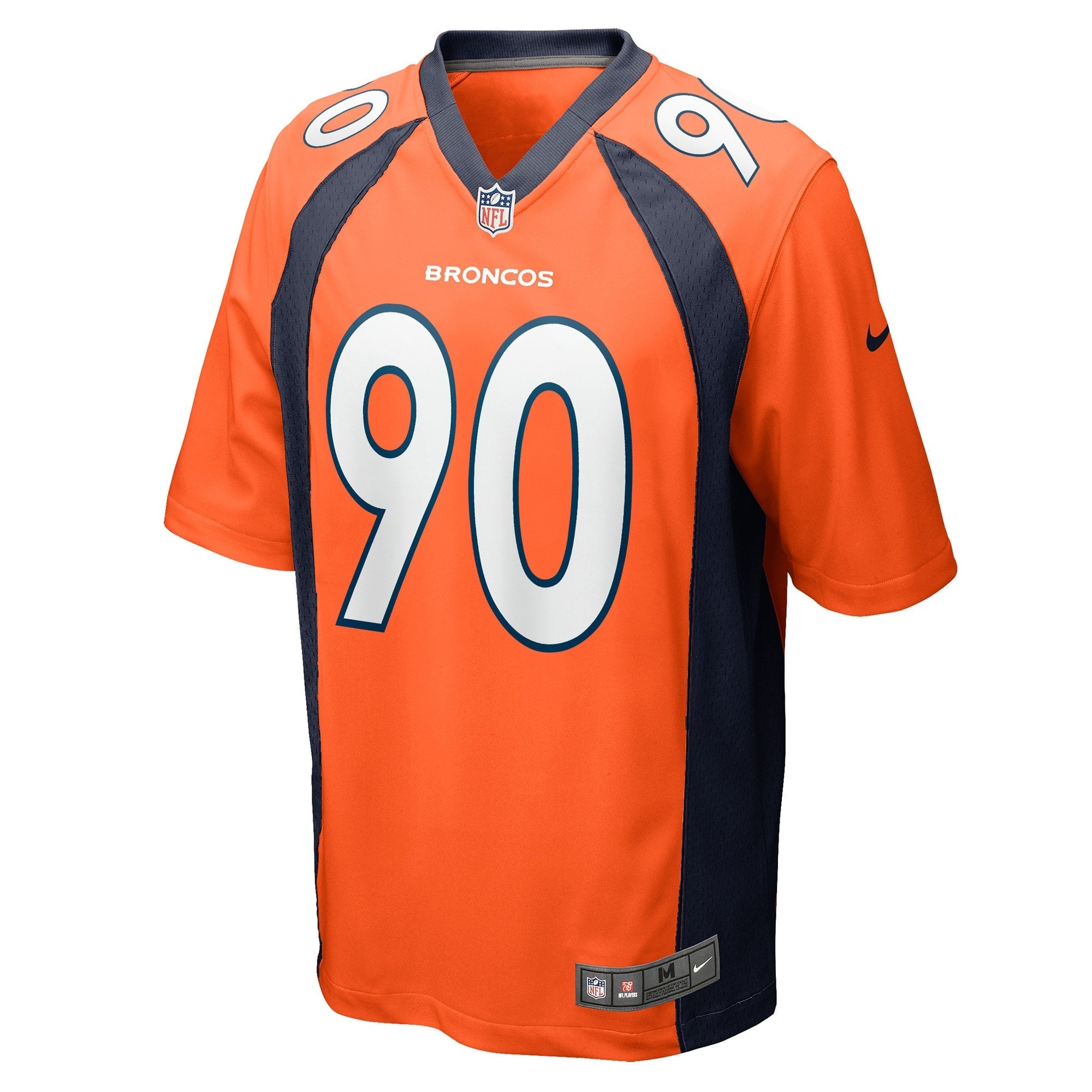 Men's Nike Jonathan Kongbo Orange Denver Broncos Game Player Jersey - vstockx