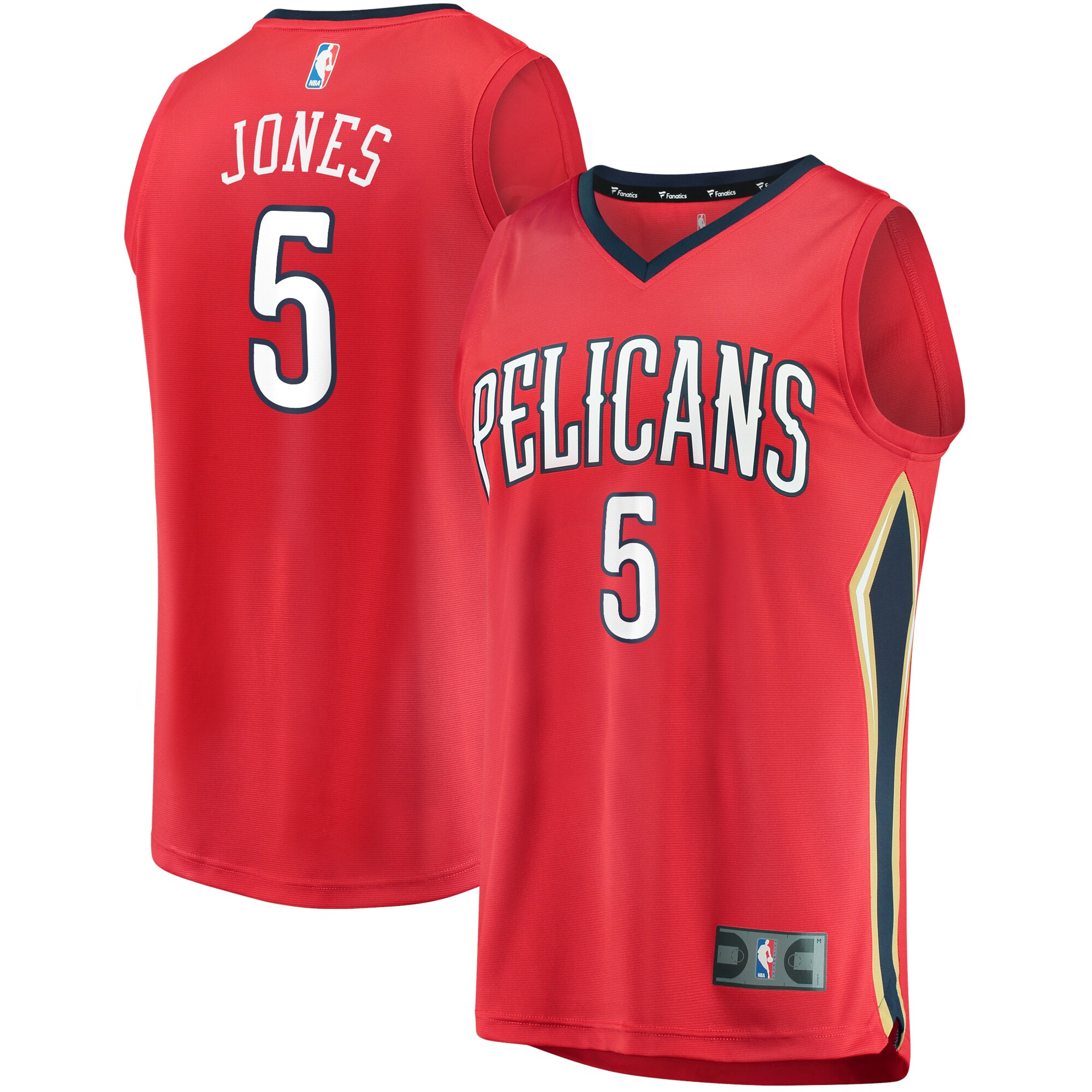Herbert Jones New Orleans Pelicans Fanatics Branded Fast Break Replica Player Jersey - Statement Edition - Red - vstockx