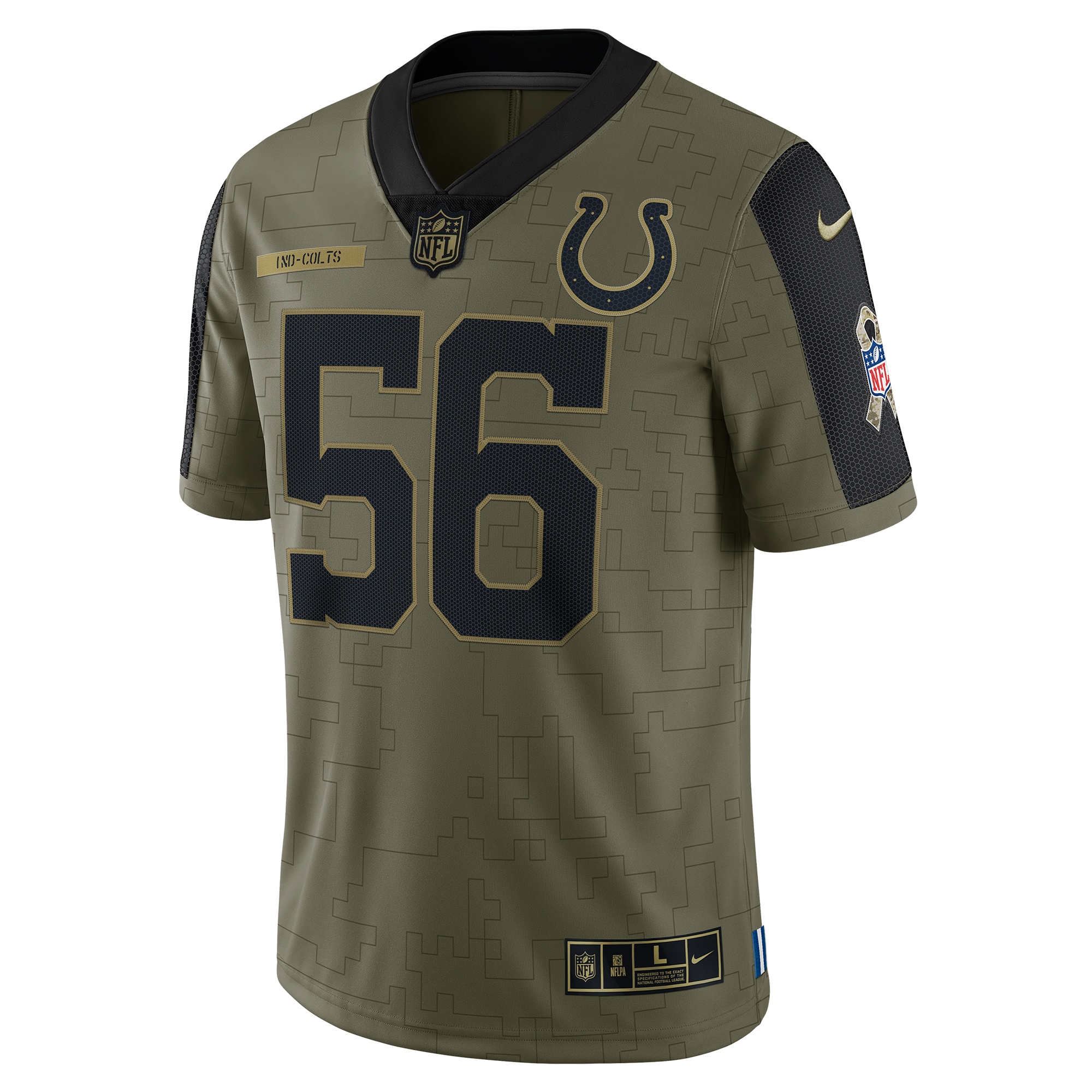 Quenton Nelson Indianapolis Colts Nike 2021 Salute To Service Limited Player Jersey - Olive - vstockx