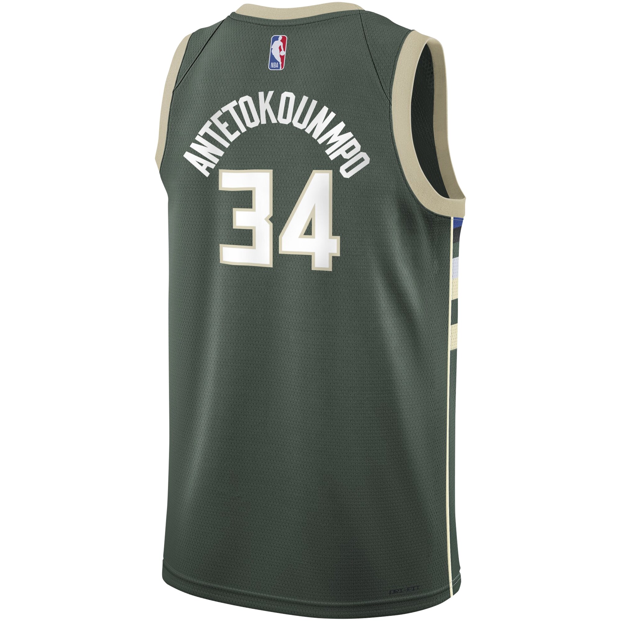 Giannis Antetokounmpo Milwaukee Bucks Nike Youth Swingman Jersey - Icon Edition - Hunter Green - vstockx