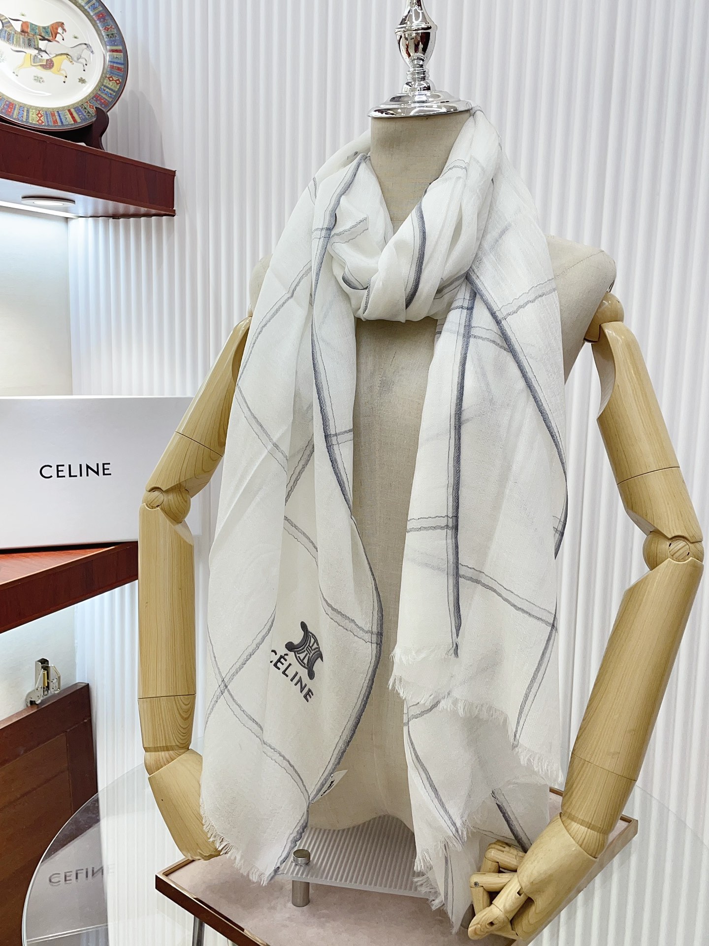 Streetwear Scarf CELINE 328847 SIZE:80*200cm - vstockx