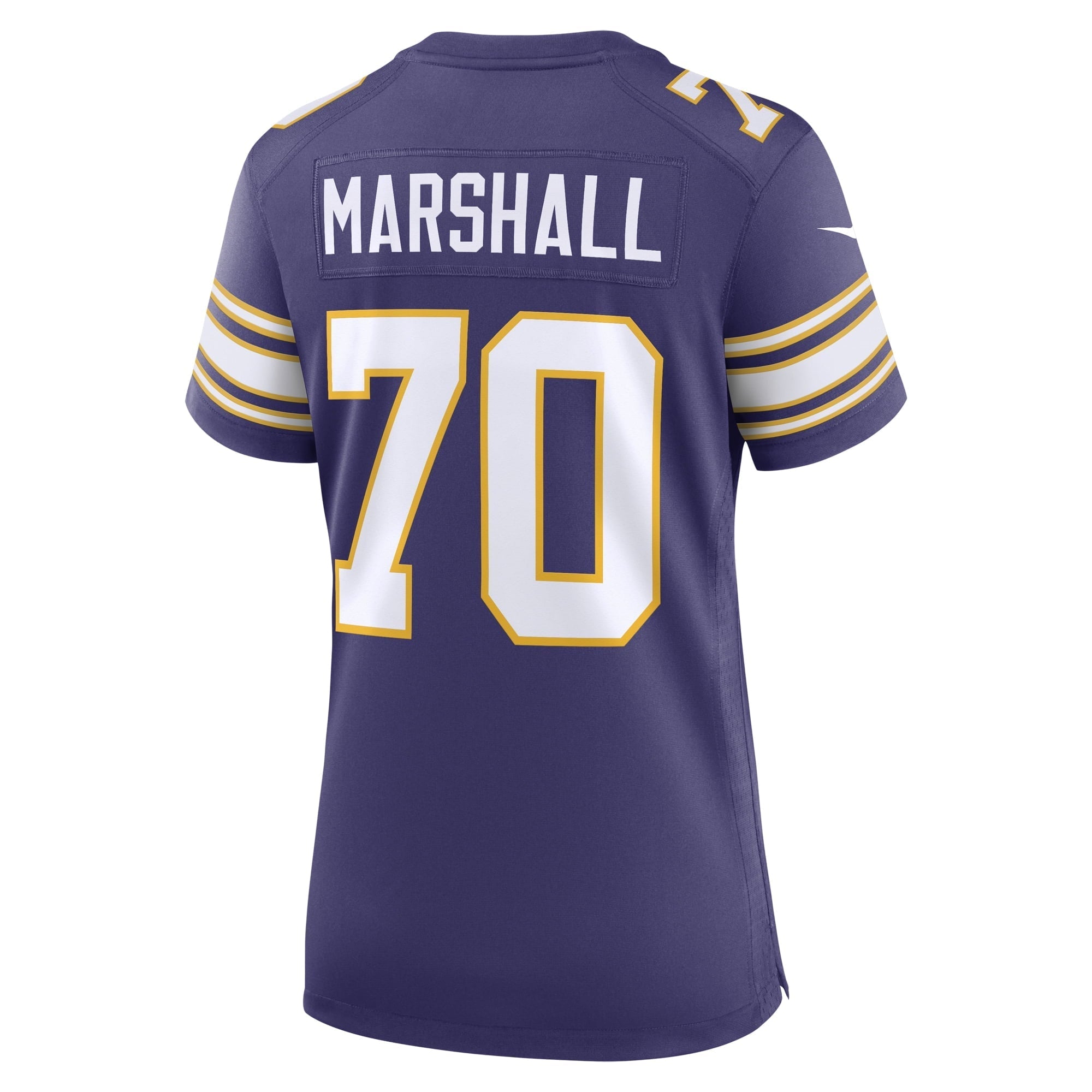 Women's Nike Jim Marshall Purple Minnesota Vikings Classic Retired Player Jersey - vstockx
