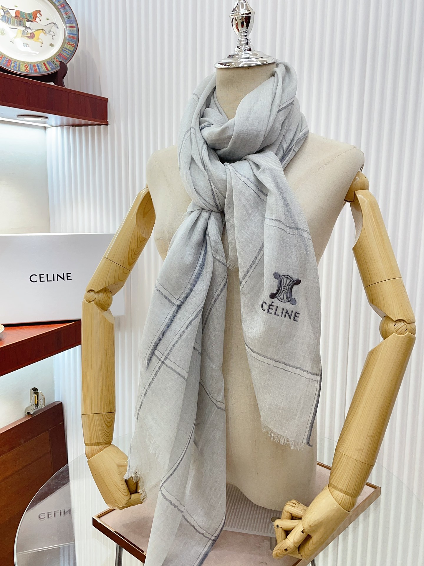 Streetwear Scarf CELINE 328846 SIZE:80*200cm - vstockx