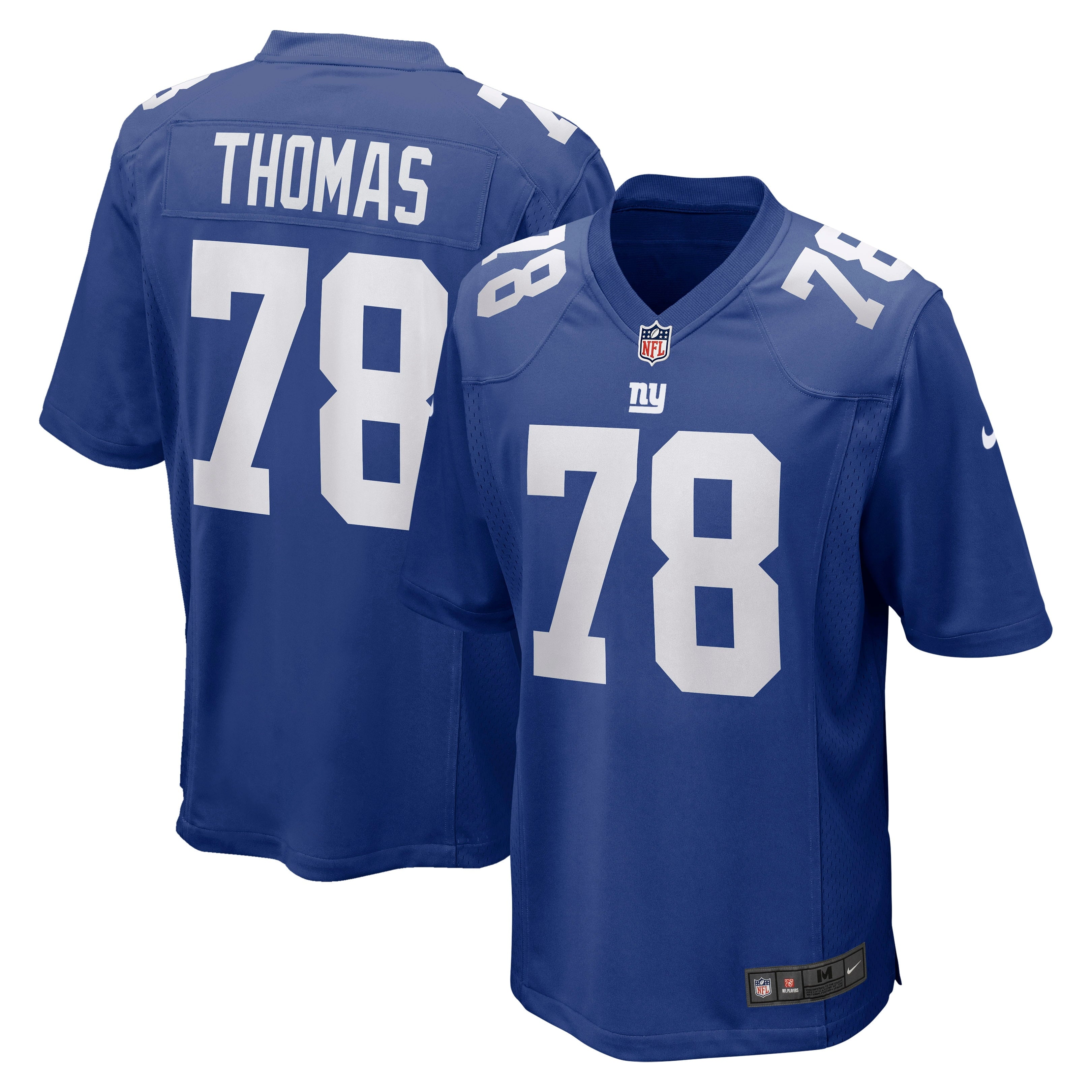 Men's Nike Andrew Thomas Royal New York Giants Player Game Jersey - vstockx