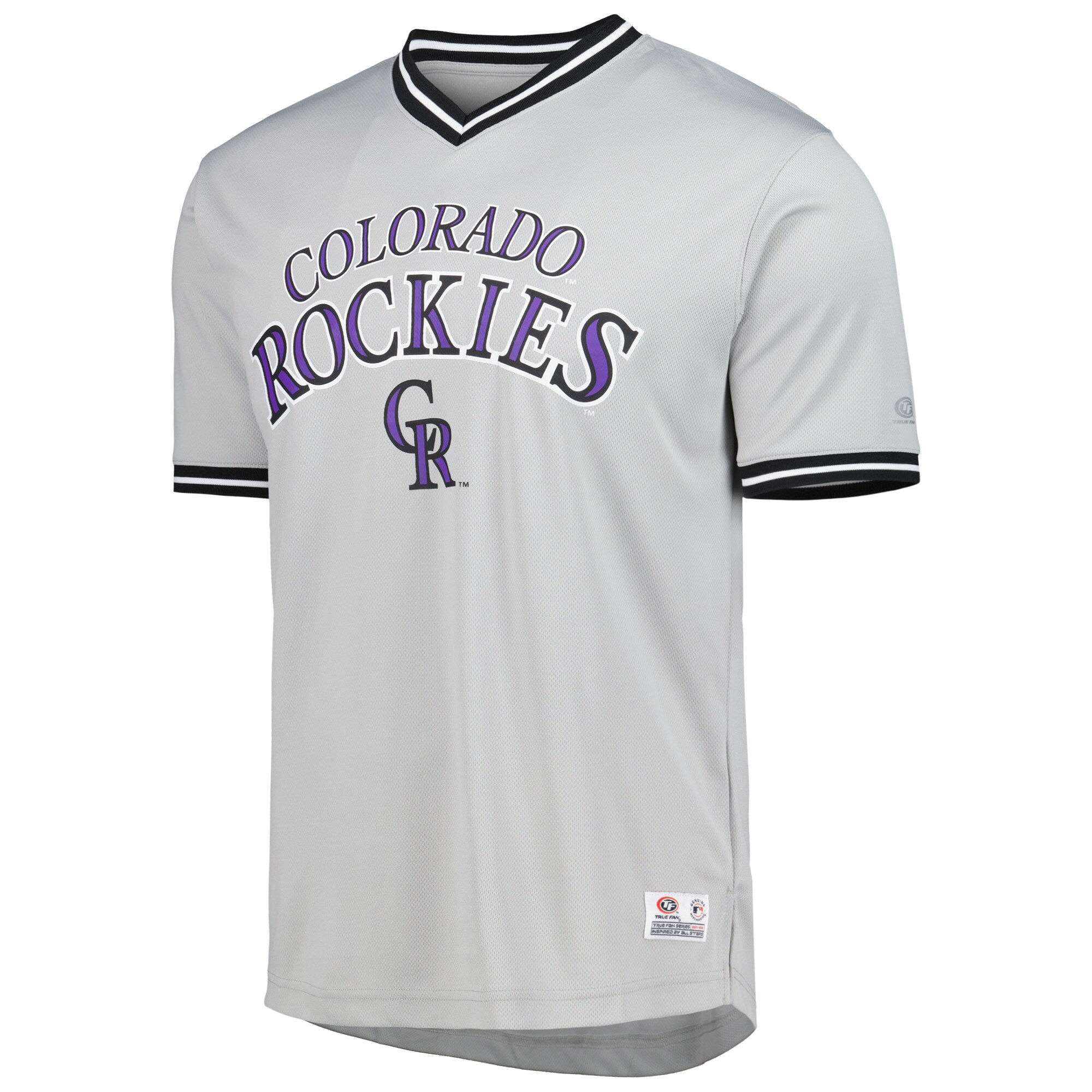 Colorado Rockies V-Neck Jersey - Gray - vstockx