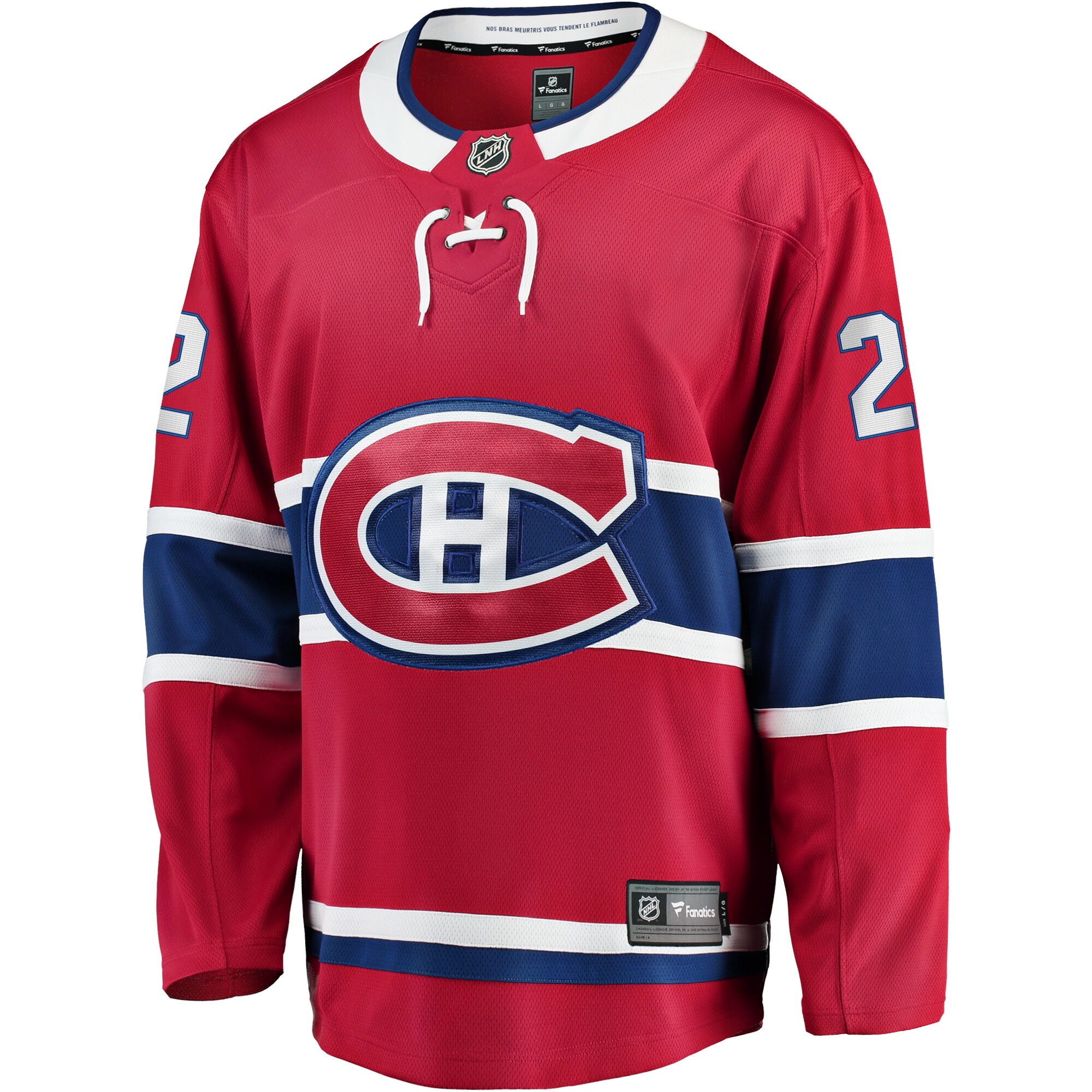 Cole Caufield Montreal Canadiens Fanatics Branded Home Premier Breakaway Player Jersey - Red - vstockx