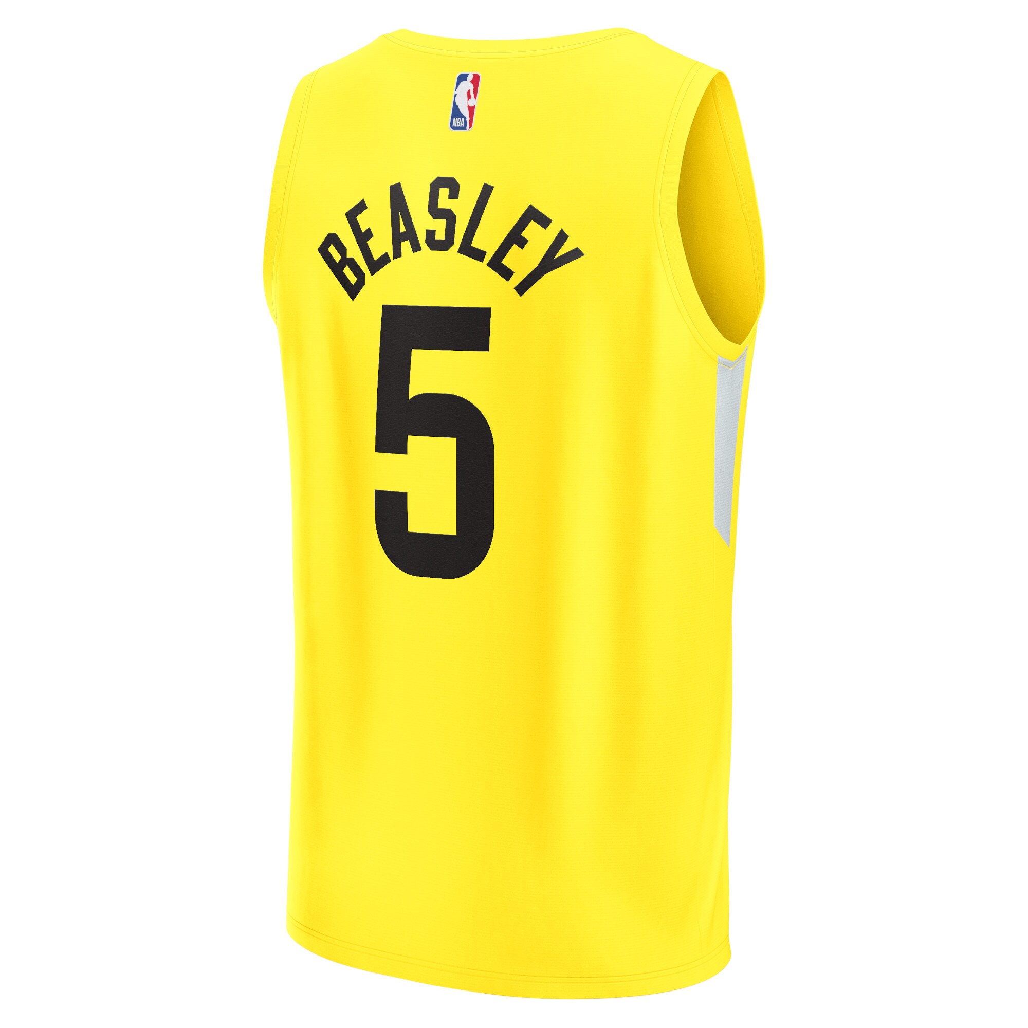 Malik Beasley Utah Jazz Fanatics Branded Fast Break Replica Jersey - Icon Edition - Yellow - vstockx
