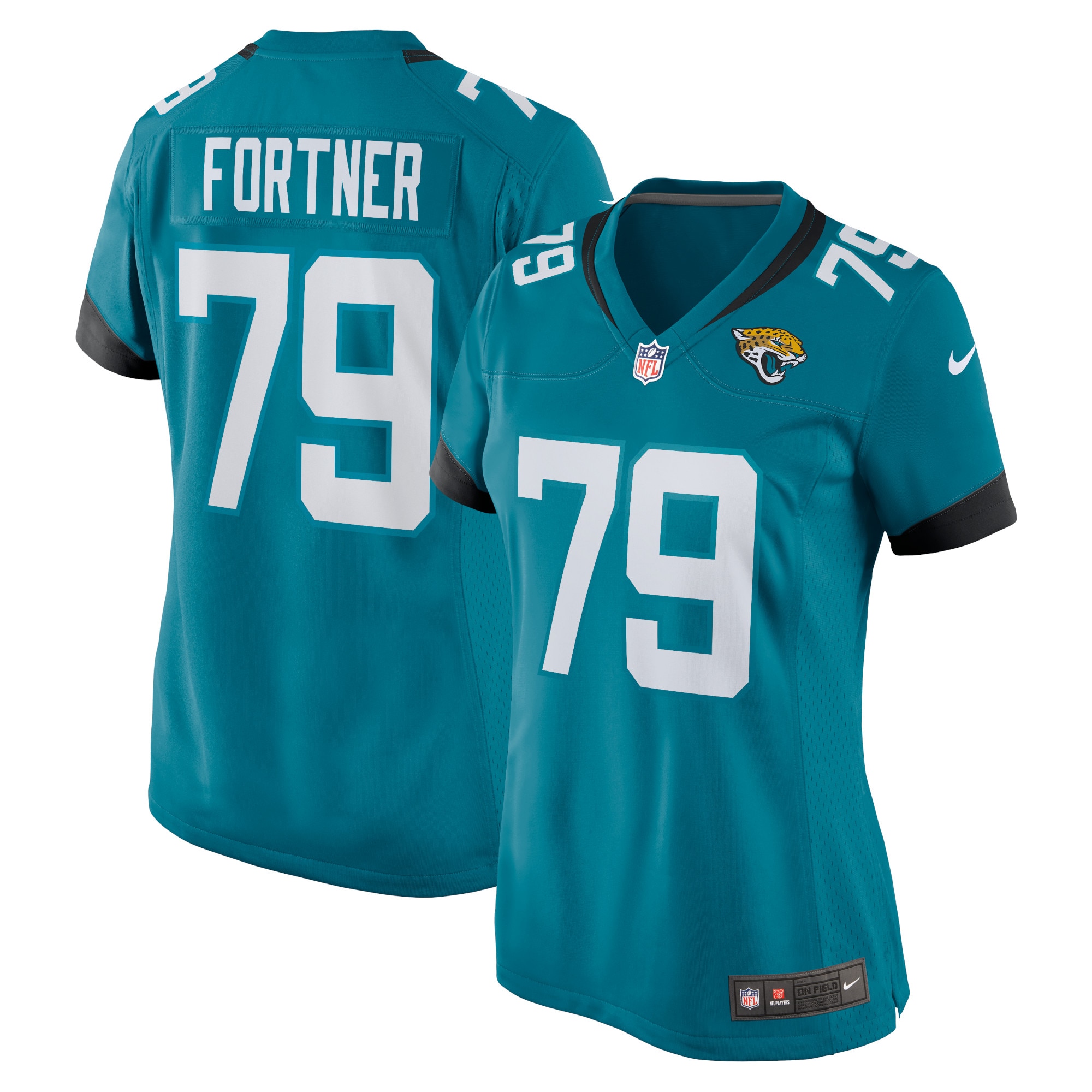 Luke Fortner Jacksonville Jaguars Nike Women's Game Jersey - Teal - vstockx