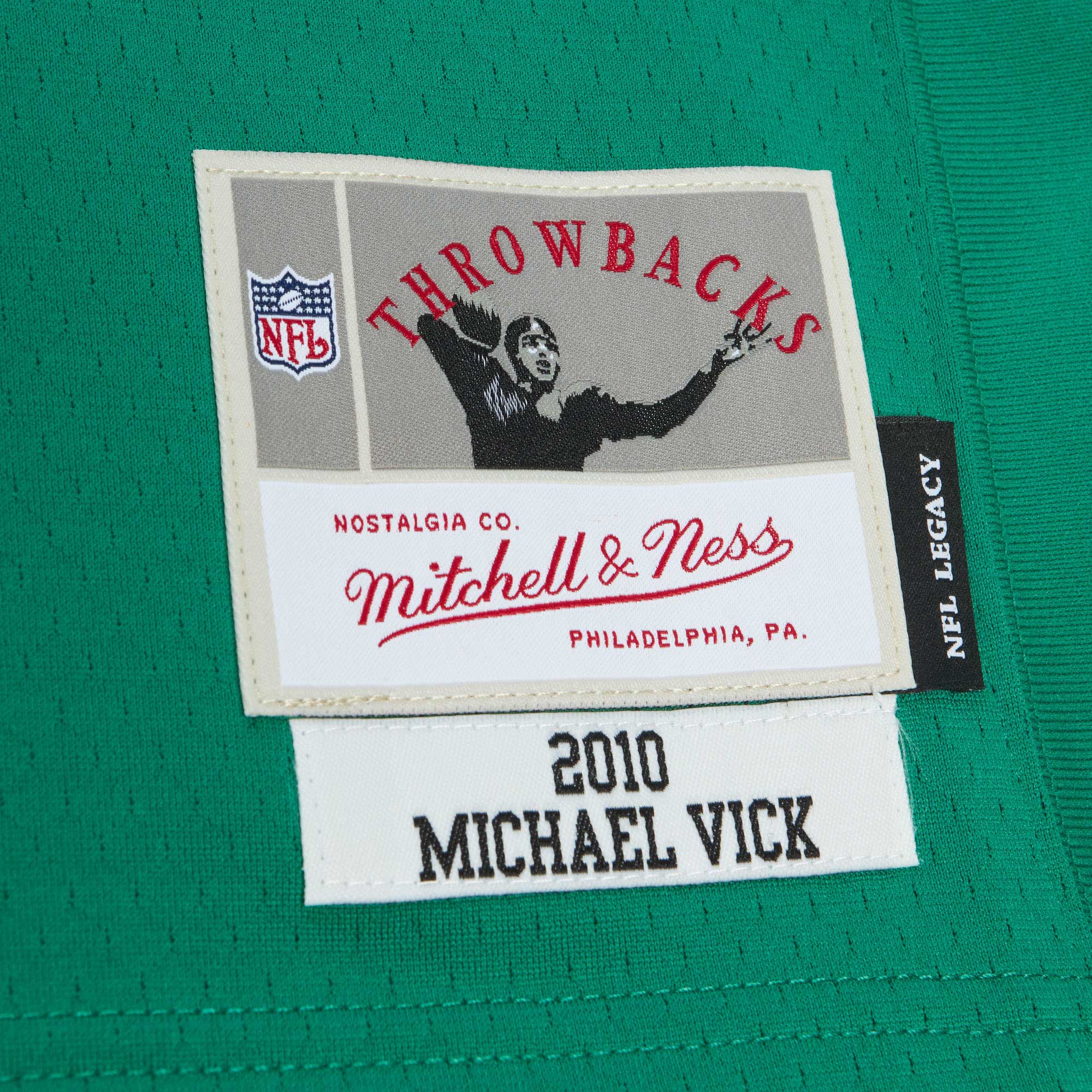 Michael Vick Philadelphia Eagles Mitchell & Ness Legacy Replica Jersey - Kelly Green - vstockx