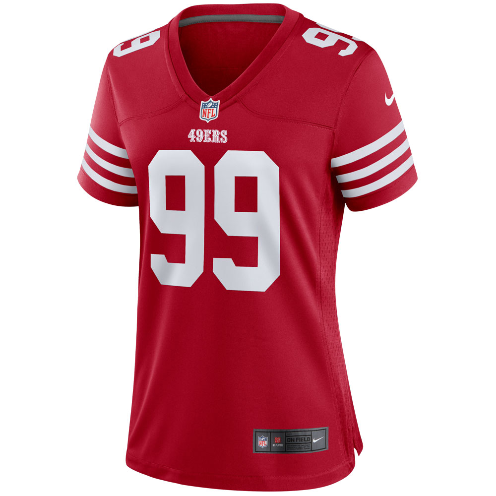 Javon Kinlaw San Francisco 49ers Nike Women's Player Jersey - Scarlet - vstockx