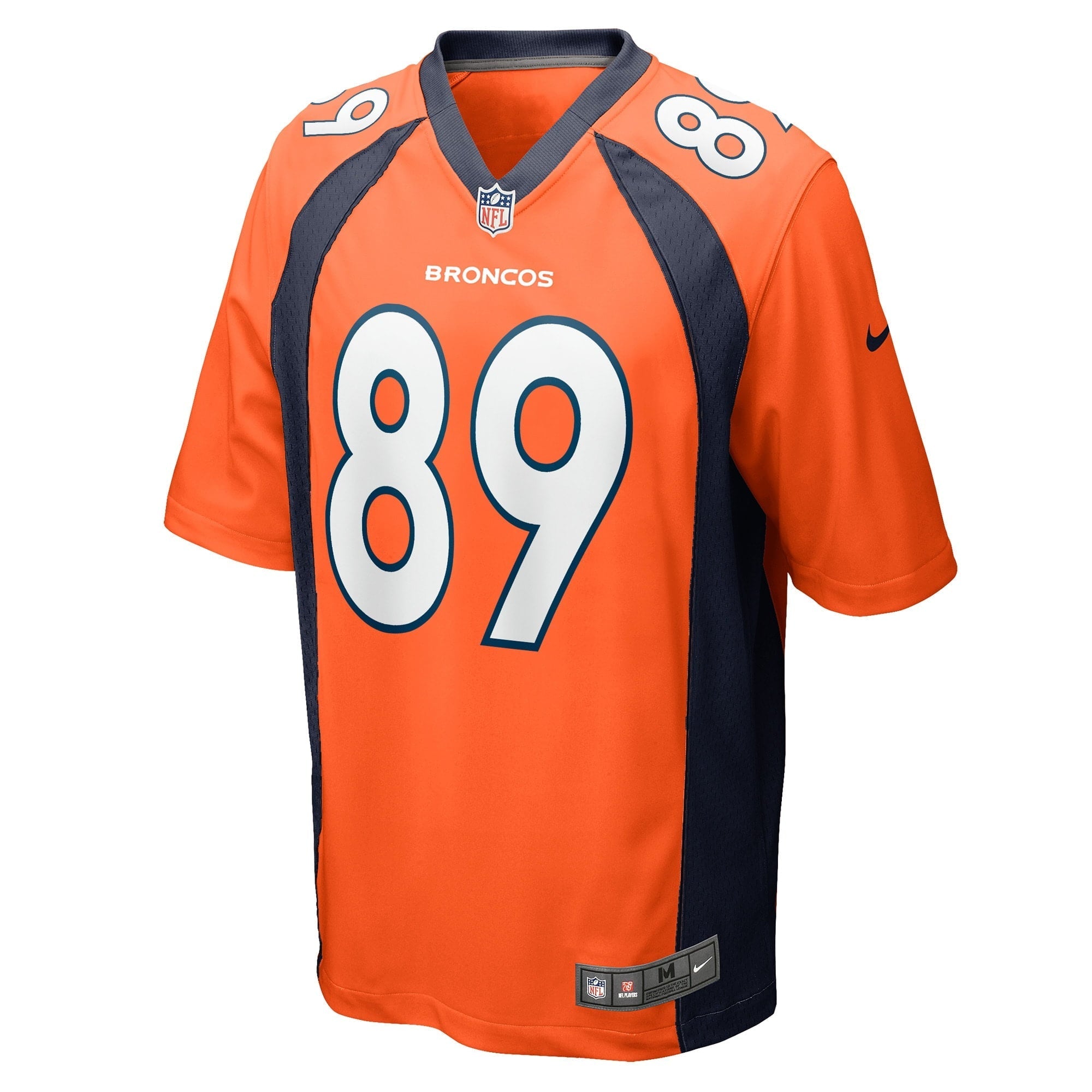 Men's Nike Brandon Johnson Orange Denver Broncos Game Player Jersey - vstockx