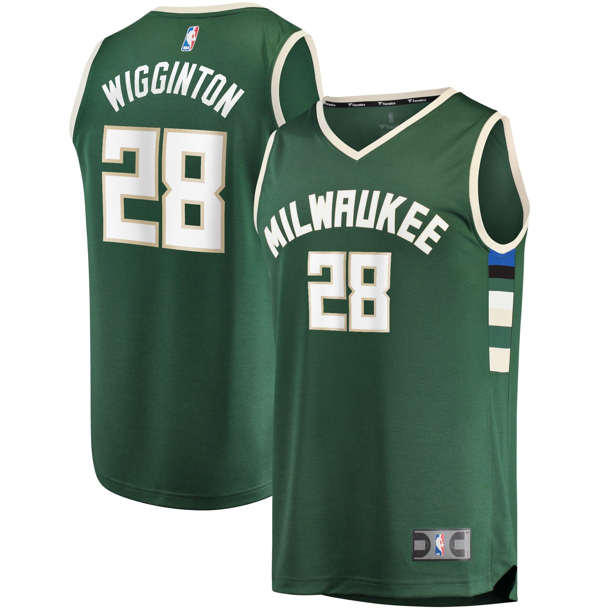 Men's Fanatics Branded Lindell Wigginton Green Milwaukee Bucks 2021/22 Fast Break Replica Jersey - Icon Edition - vstockx