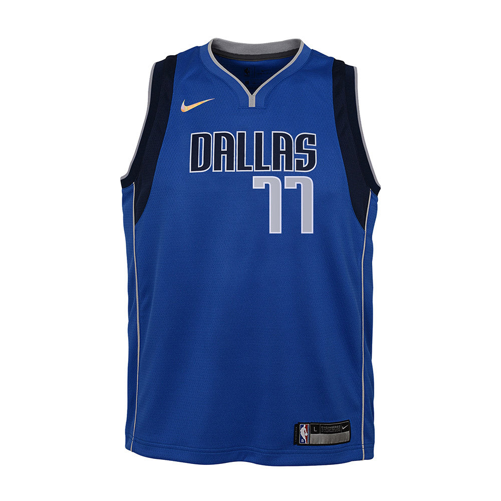 Youth Dallas Mavericks Luka Doncic Icon Edition Jersey - Blue - vstockx