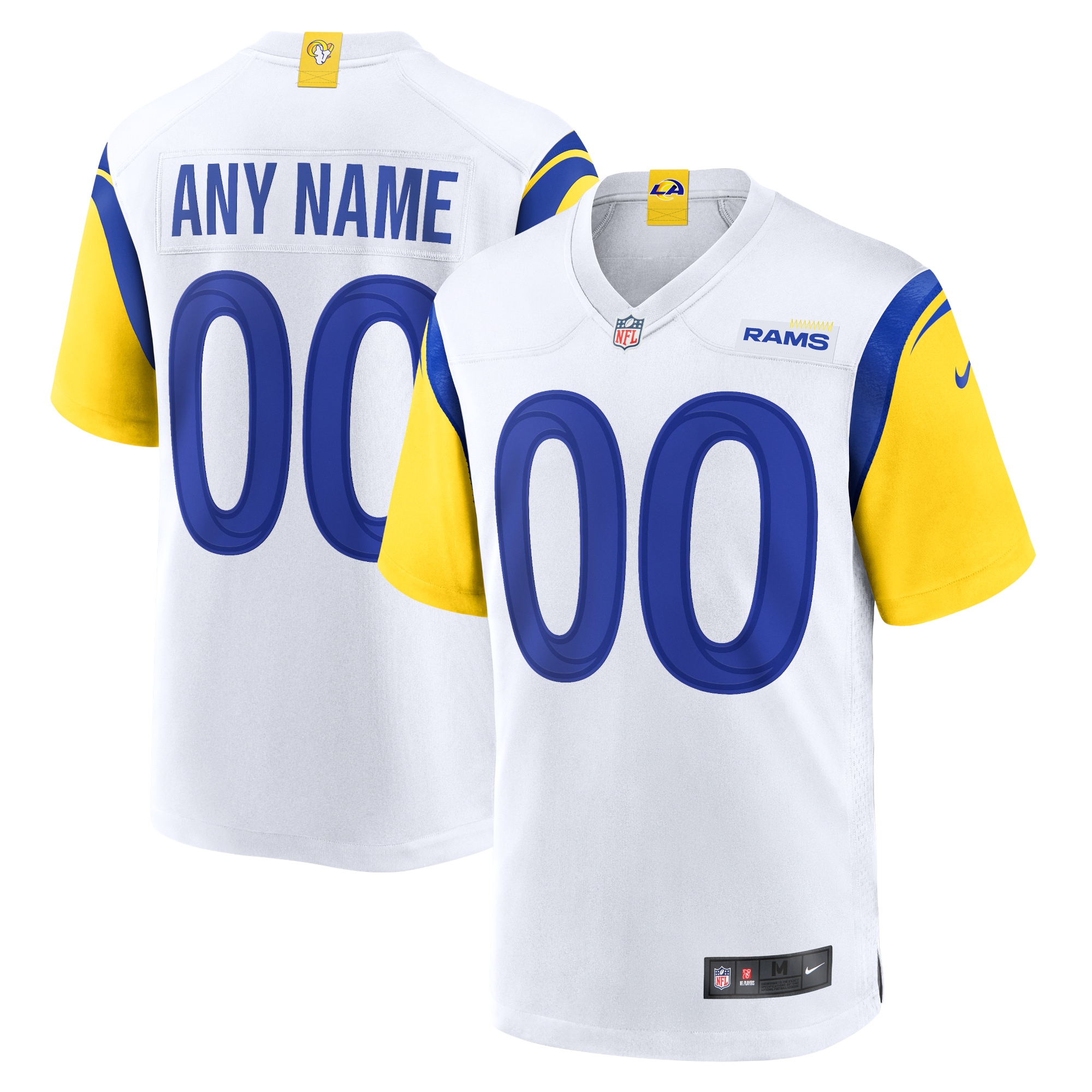 Los Angeles Rams Nike Alternate Custom Jersey - White - vstockx
