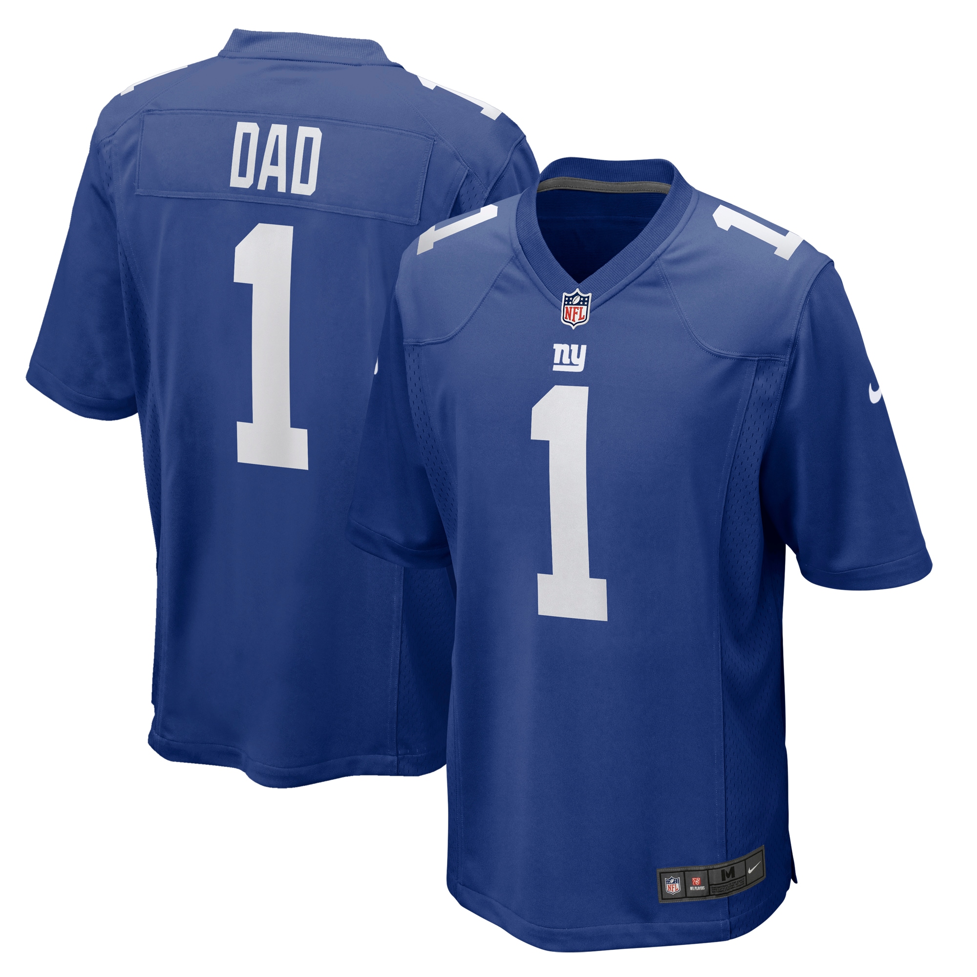 Number 1 Dad New York Giants Nike Game Jersey - Royal - vstockx