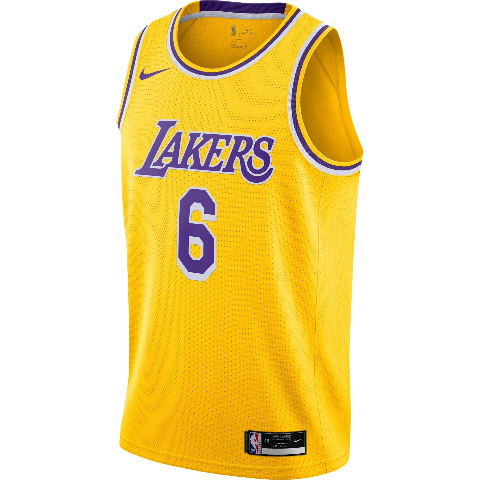 LeBron James Los Angeles Lakers Nike 2021/22 #6 Swingman Player Jersey - Gold - Icon Edition - vstockx