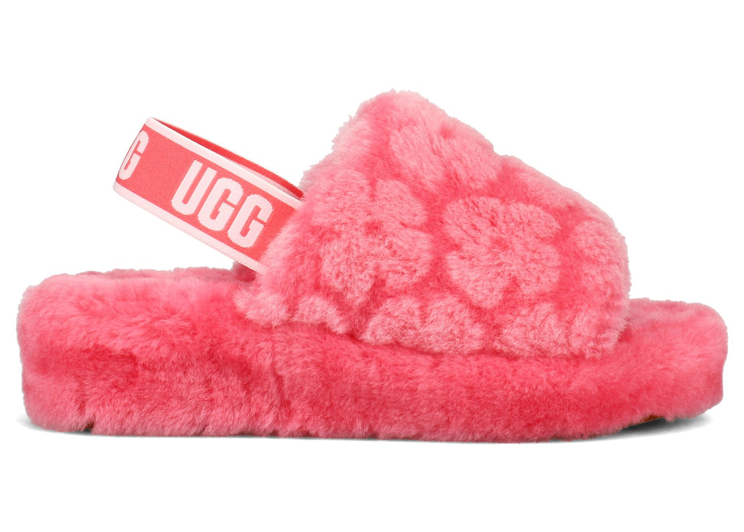 UGG Fluff Yeah Slide Poppy Strawberry (Women's) - vstockx