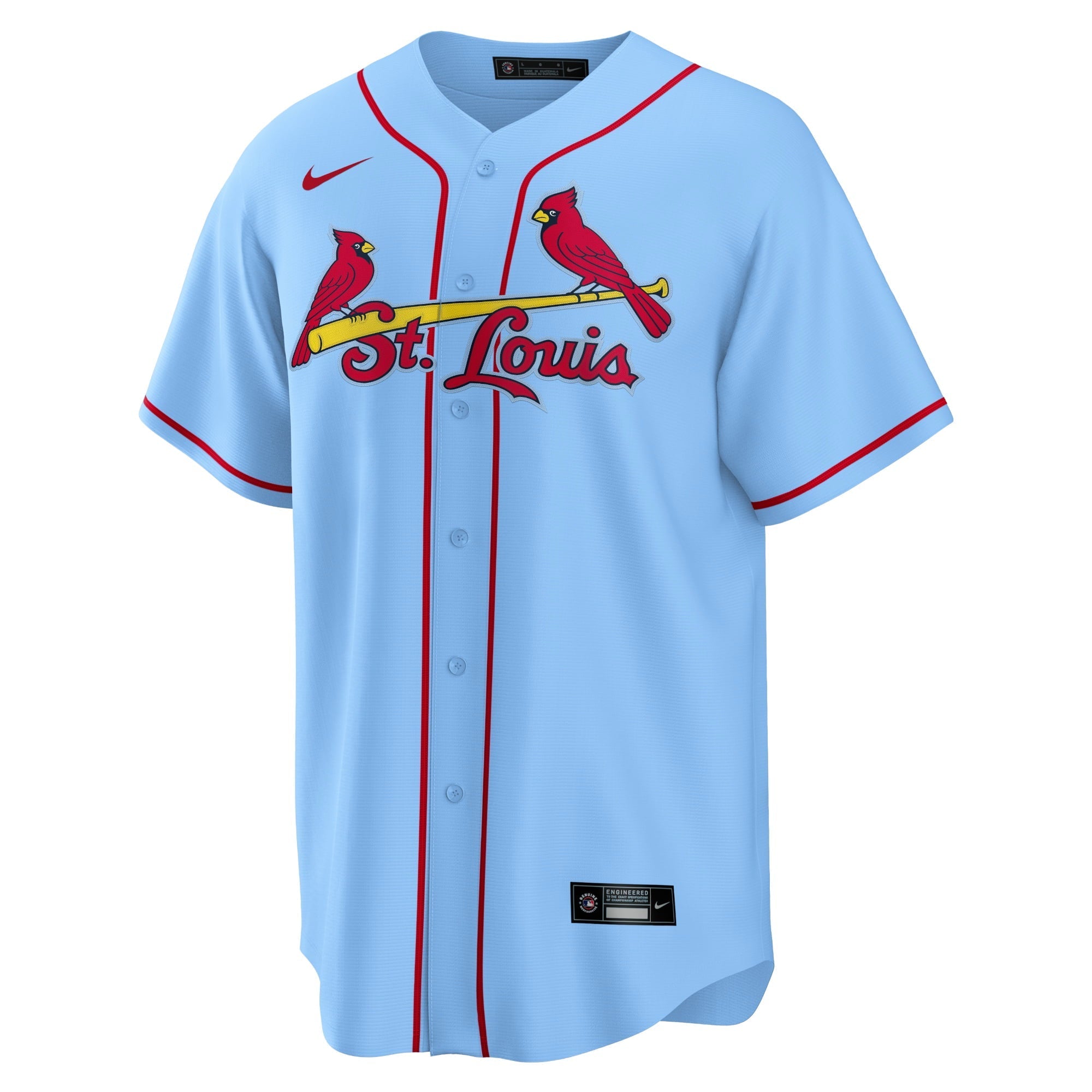 Men's Nike Nolan Arenado Light Blue St. Louis Cardinals Alternate Official Replica Player Jersey - vstockx