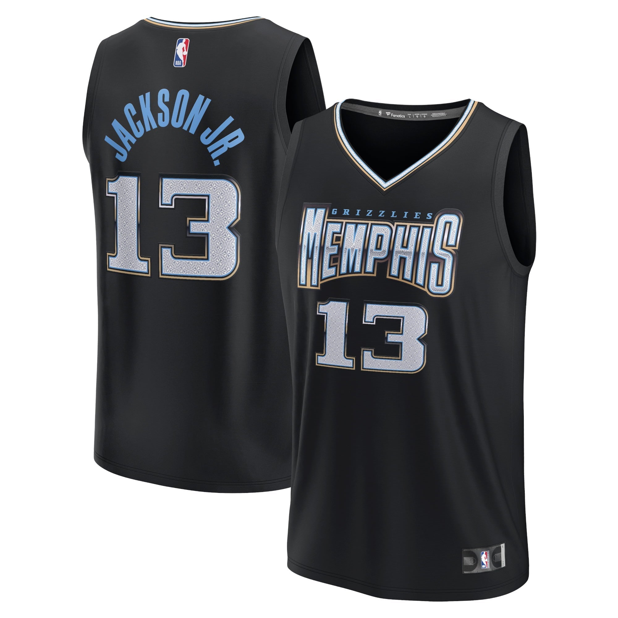 Men's Fanatics Branded Jaren Jackson Jr. Black Memphis Grizzlies 2022/23 Fastbreak Jersey - City Edition - vstockx