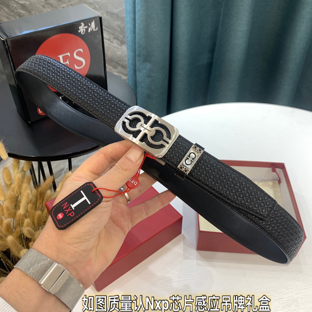 Streetwear Belt Ferragamo 320072 size:3.5cm - vstockx