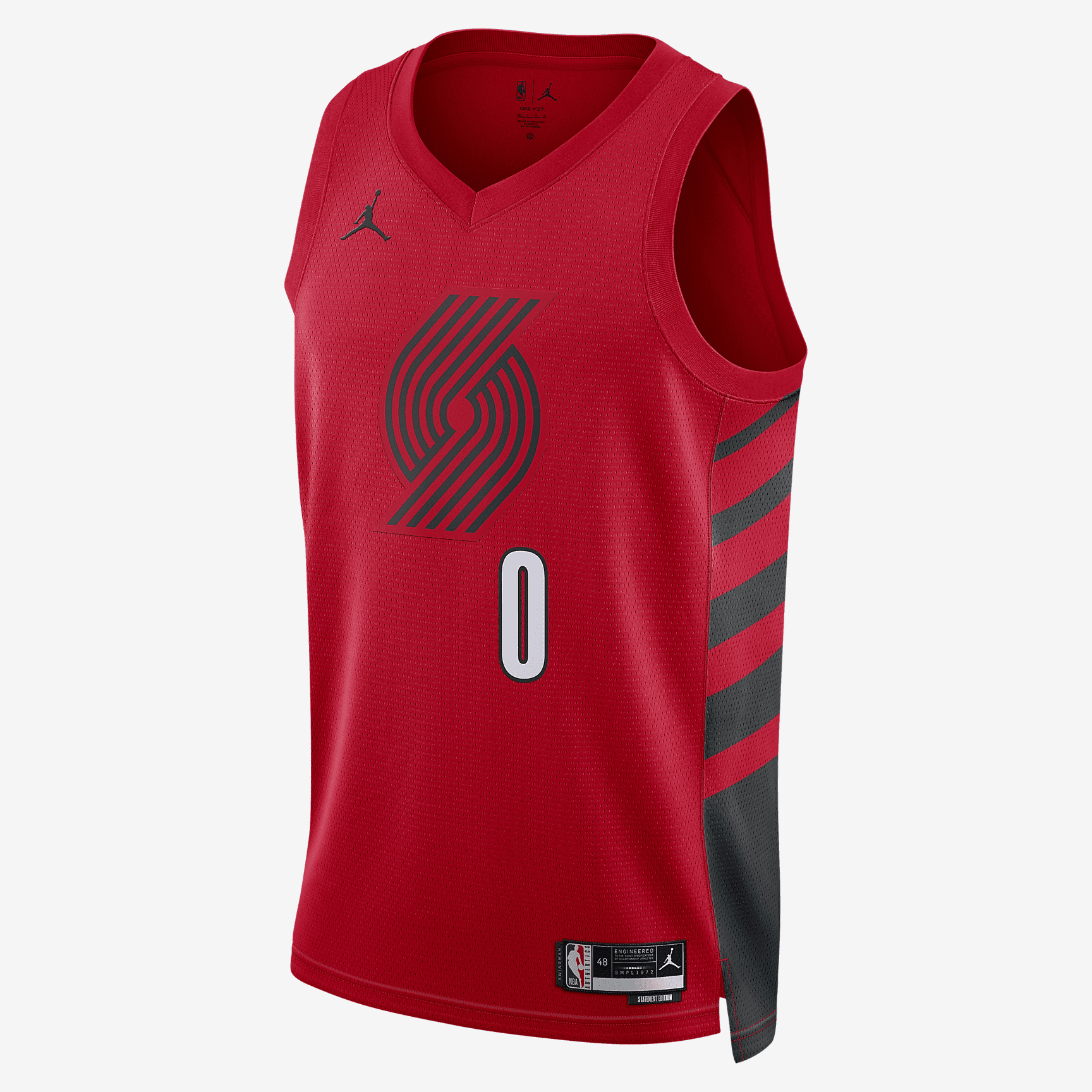 Portland Trail Blazers Statement Edition Jordans Dri-FIT NBA Swingman Jersey - University Red/Black - vstockx