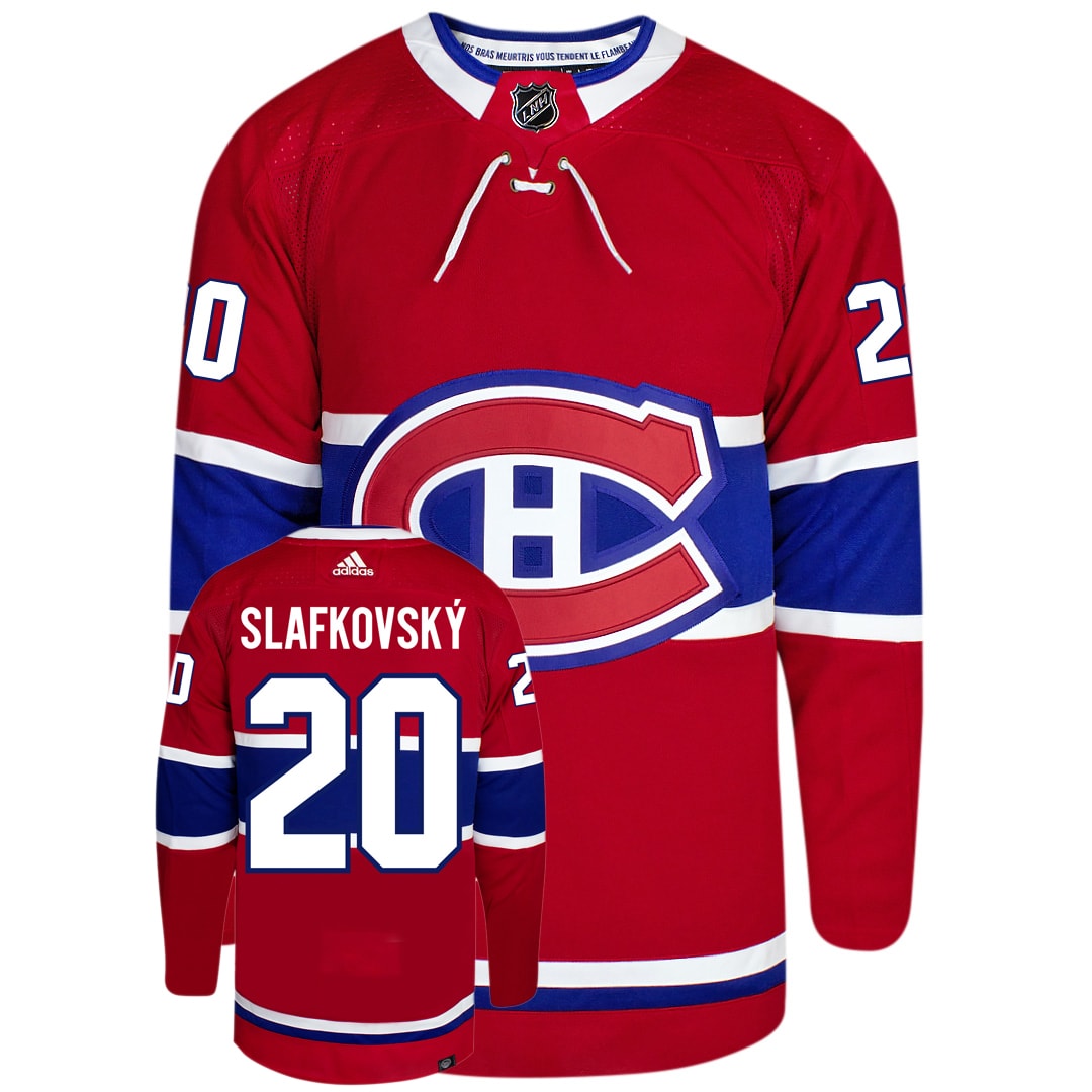 Juraj Slafkovsky Montreal Canadiens Adidas Primegreen Authentic NHL Hockey Jersey - vstockx