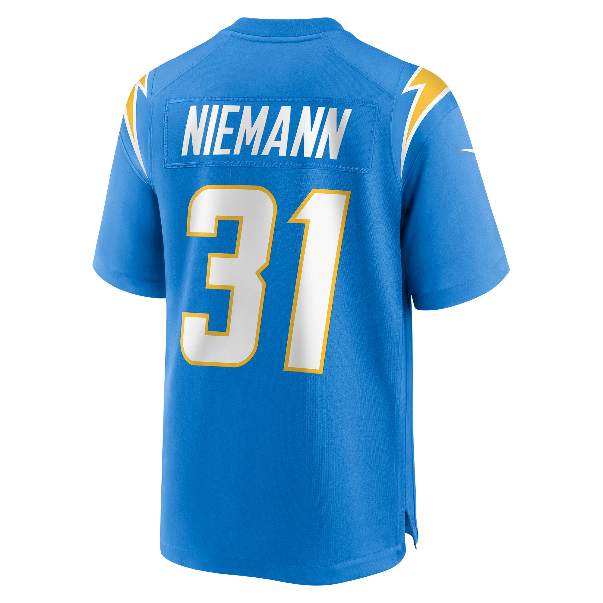 Nick Niemann Los Angeles Chargers Nike Game Player Jersey - Powder Blue - vstockx