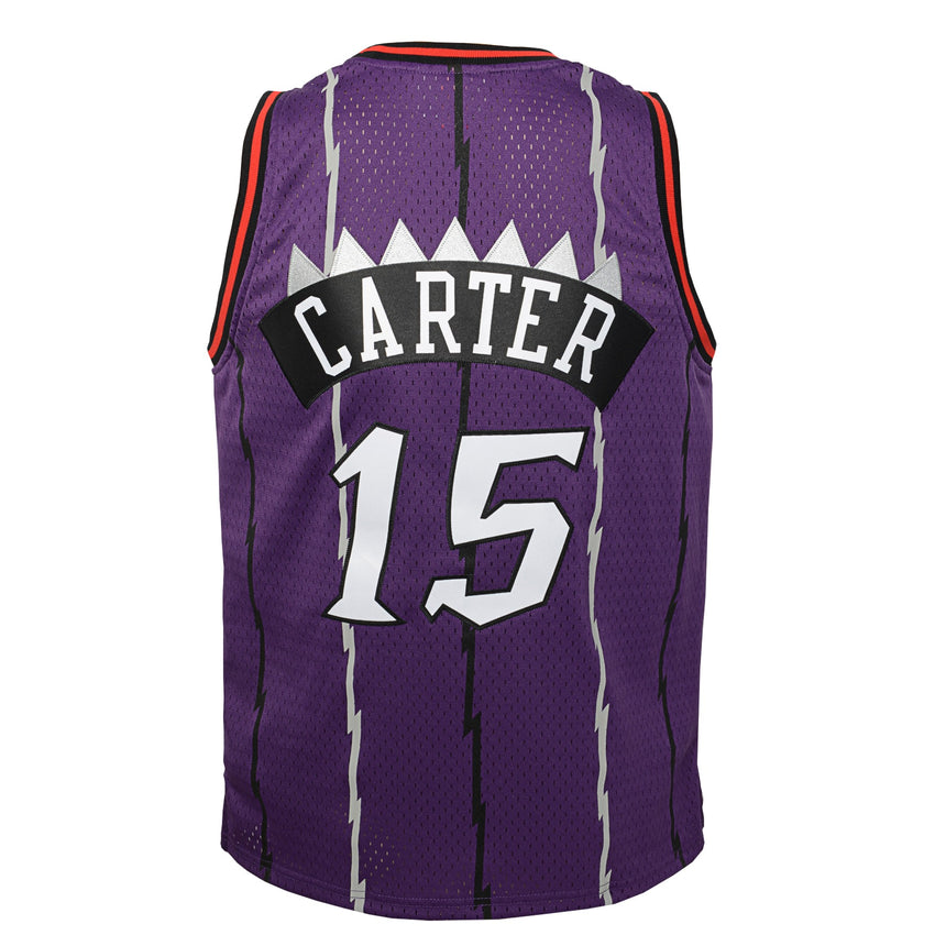 Youth Toronto Raptors Vince Carter Mitchell & Ness Purple Hardwood Classics Jersey - vstockx