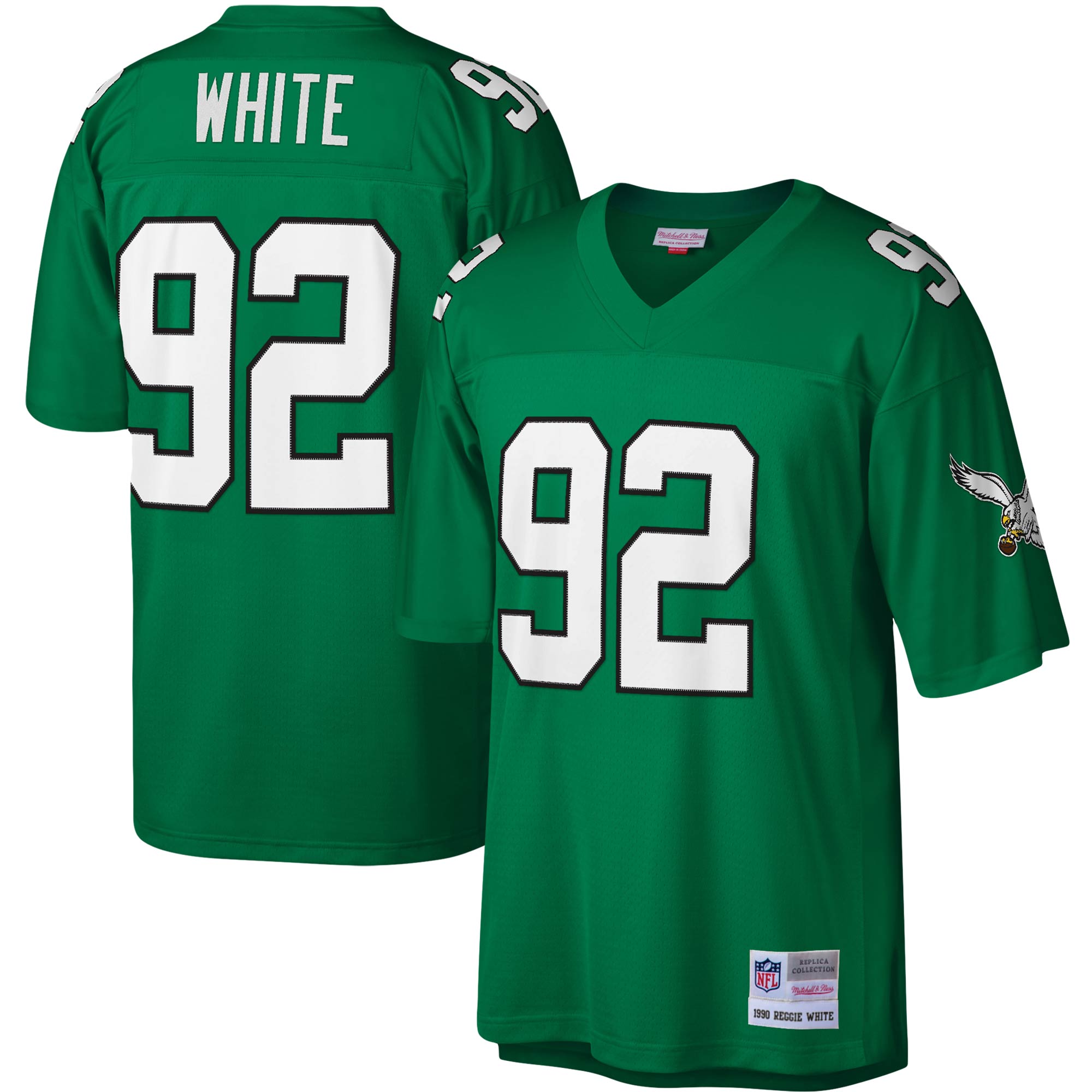 Reggie White Philadelphia Eagles Mitchell & Ness Legacy Replica Jersey - Kelly Green - vstockx
