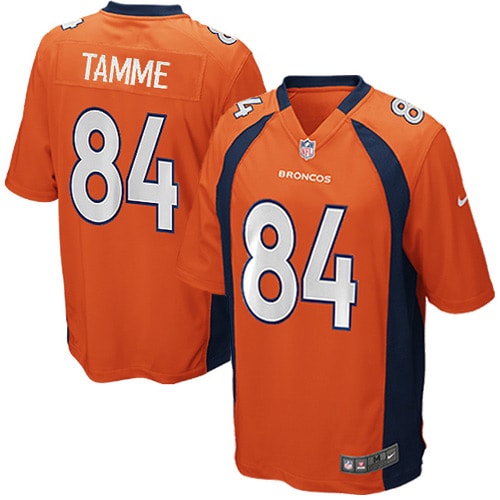 Jacob Tamme Denver Broncos Nike Youth Team Color Game Jersey - Orange - vstockx