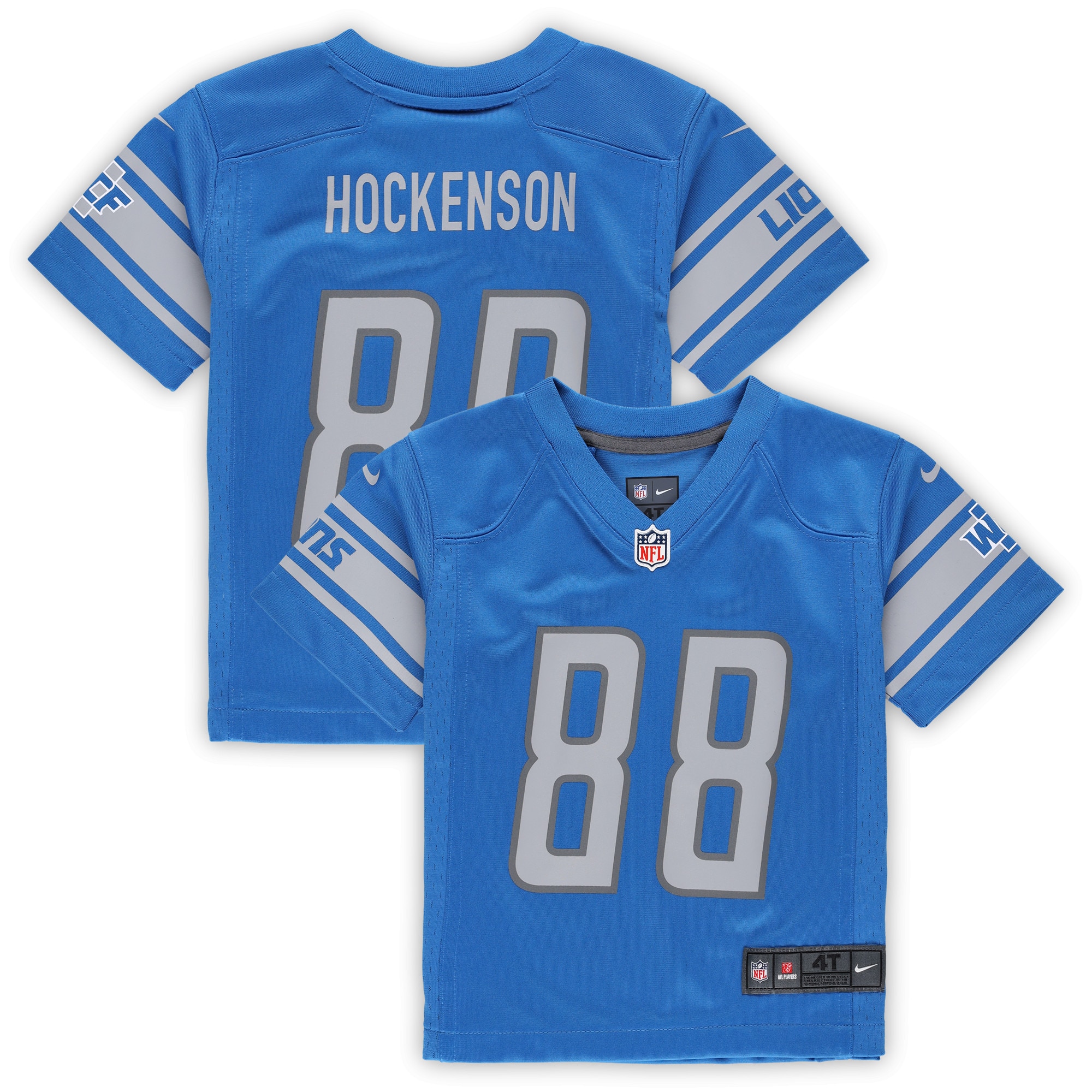 T.J. Hockenson Detroit Lions Nike Toddler Game Jersey - Blue - vstockx