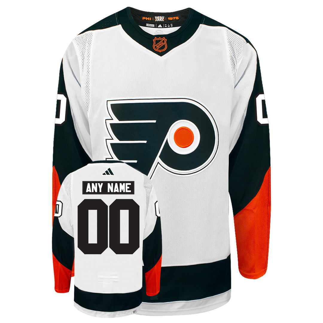 Customizable Philadelphia Flyers Adidas 2022 Primegreen Reverse Retro Authentic NHL Hockey Jersey - vstockx