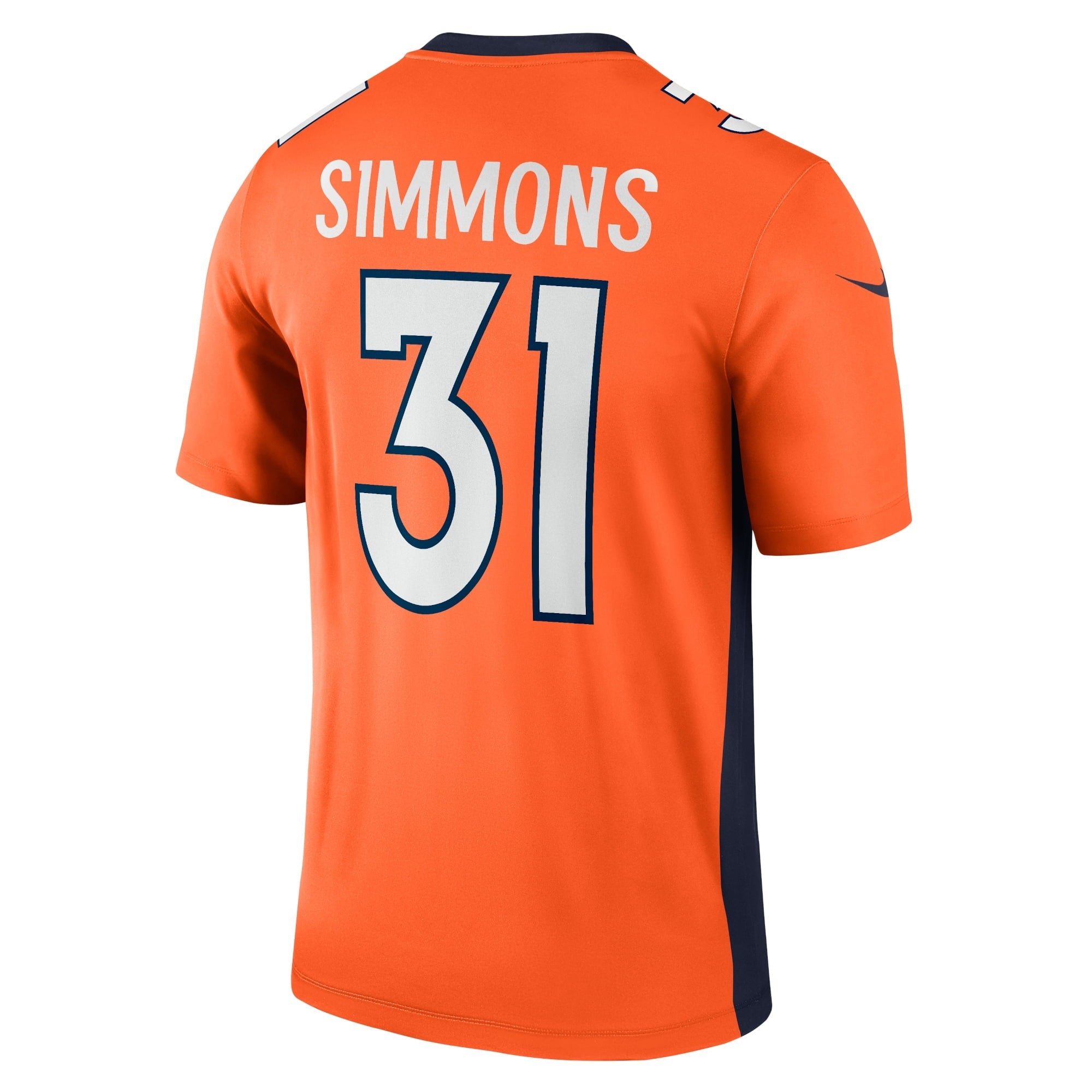 Men's Nike Justin Simmons Orange Denver Broncos Legend Jersey - vstockx