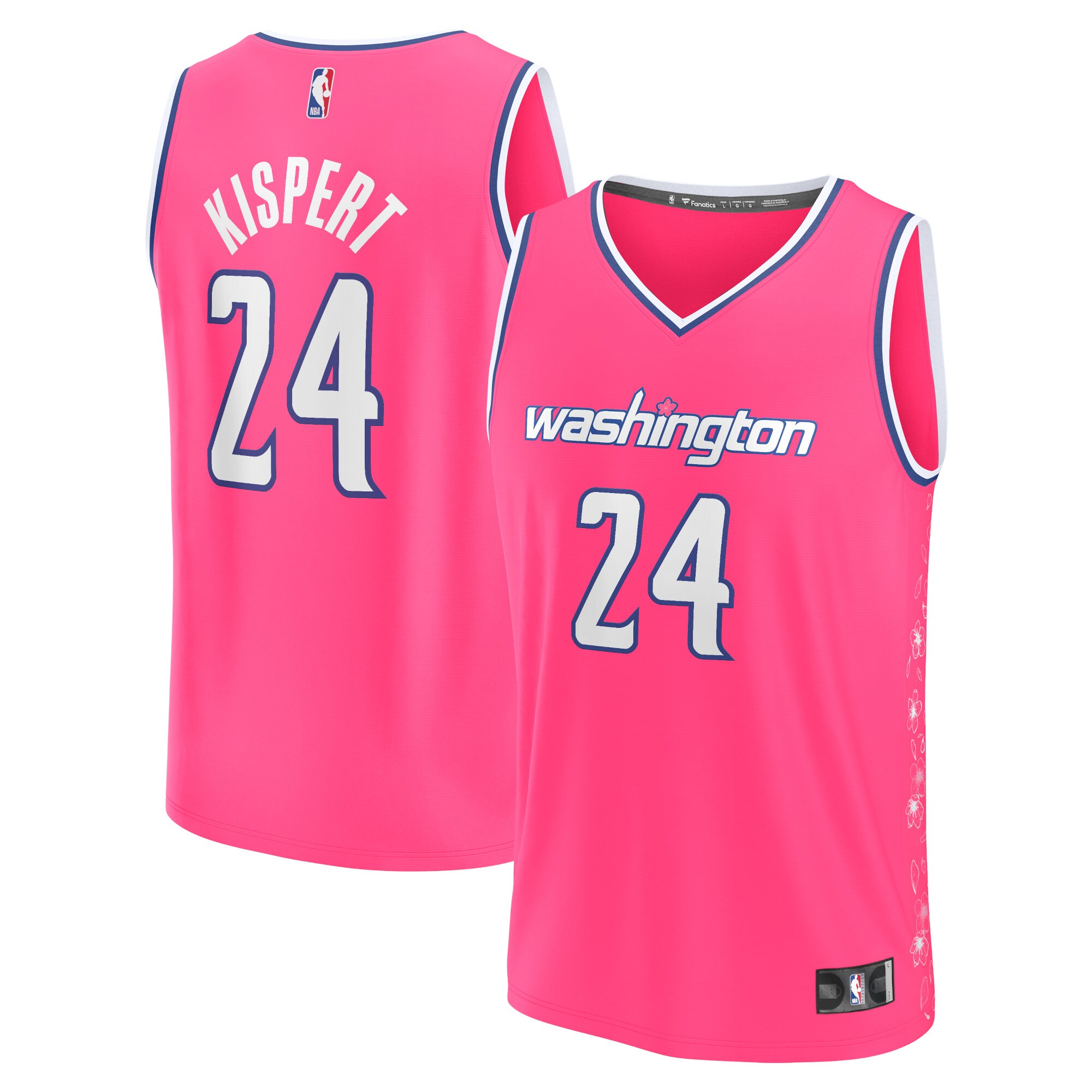 Corey Kispert Washington Wizards Fanatics Branded 2022/23 Fastbreak Jersey - City Edition - Pink - vstockx