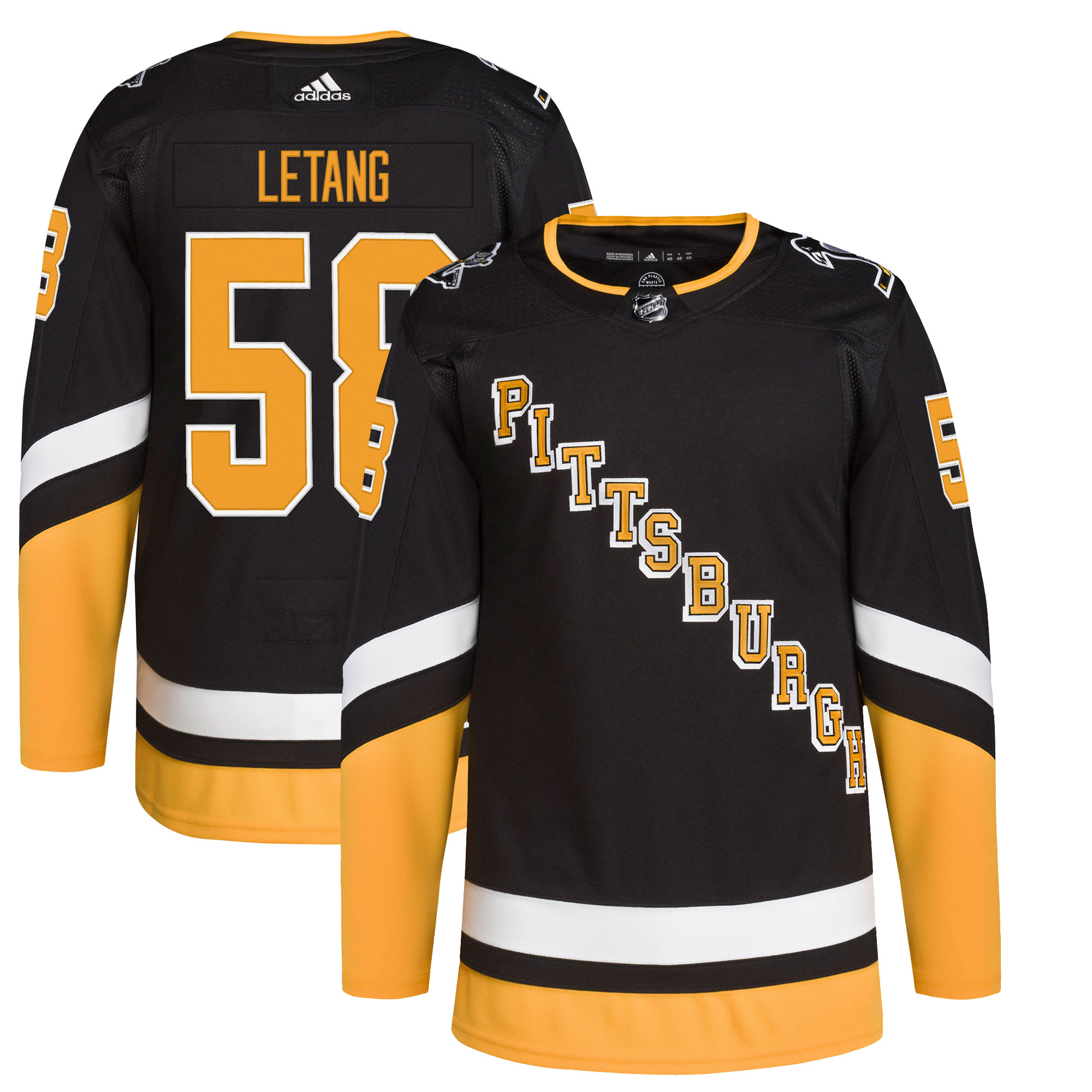 Kris Letang Pittsburgh Penguins adidas Alternate Primegreen Authentic Pro Player Jersey - Black - vstockx