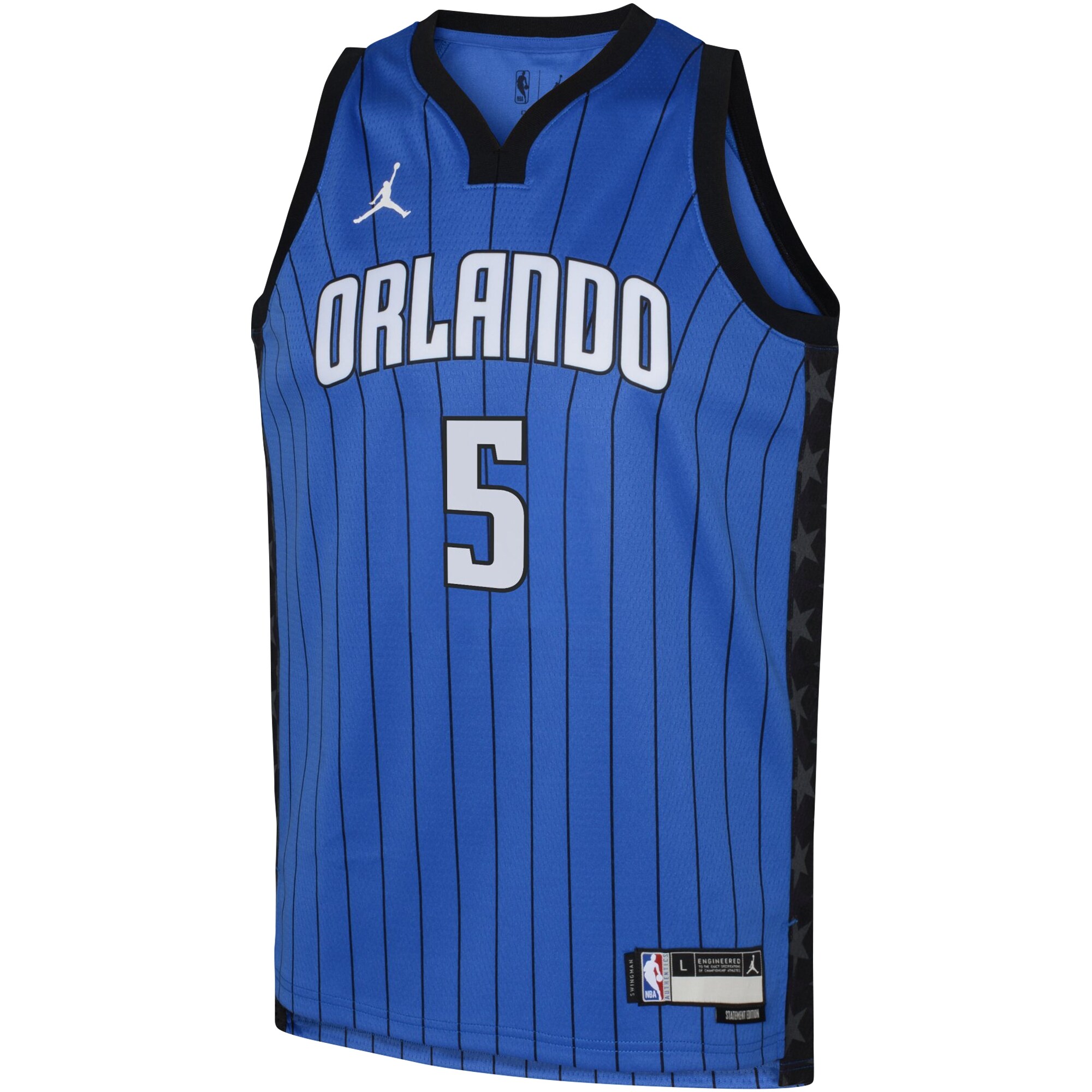 Paolo Banchero Orlando Magic Jordans Brand Youth Swingman Jersey - Statement - Royal - vstockx