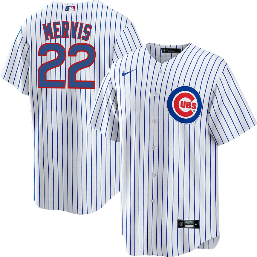 Men's Matt Mervis Chicago Cubs Home White Premium Stitch Replica Jersey - vstockx