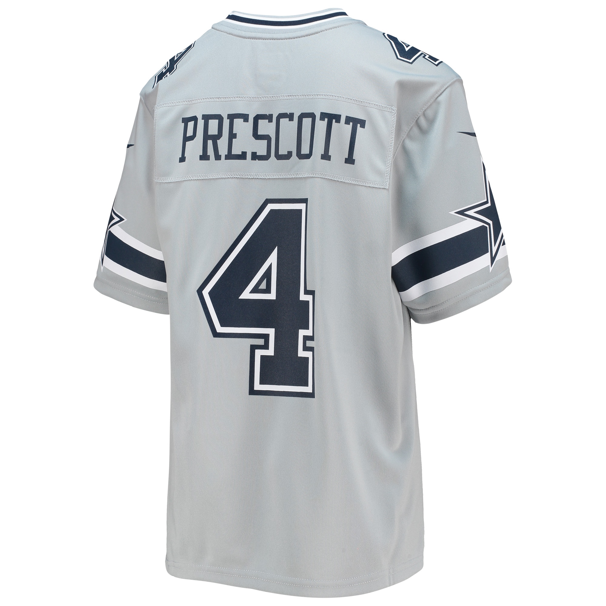 Dak Prescott Dallas Cowboys Nike Youth Inverted Team Game Jersey - Silver - vstockx