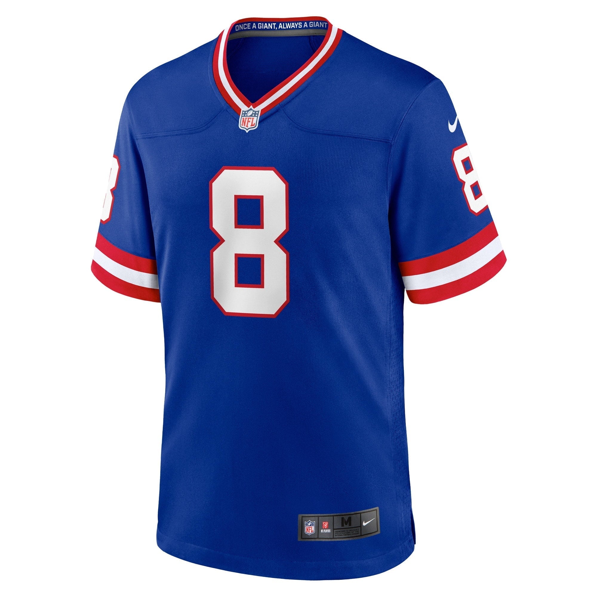 Men's Nike Daniel Jones Royal New York Giants Classic Player Game Jersey - vstockx