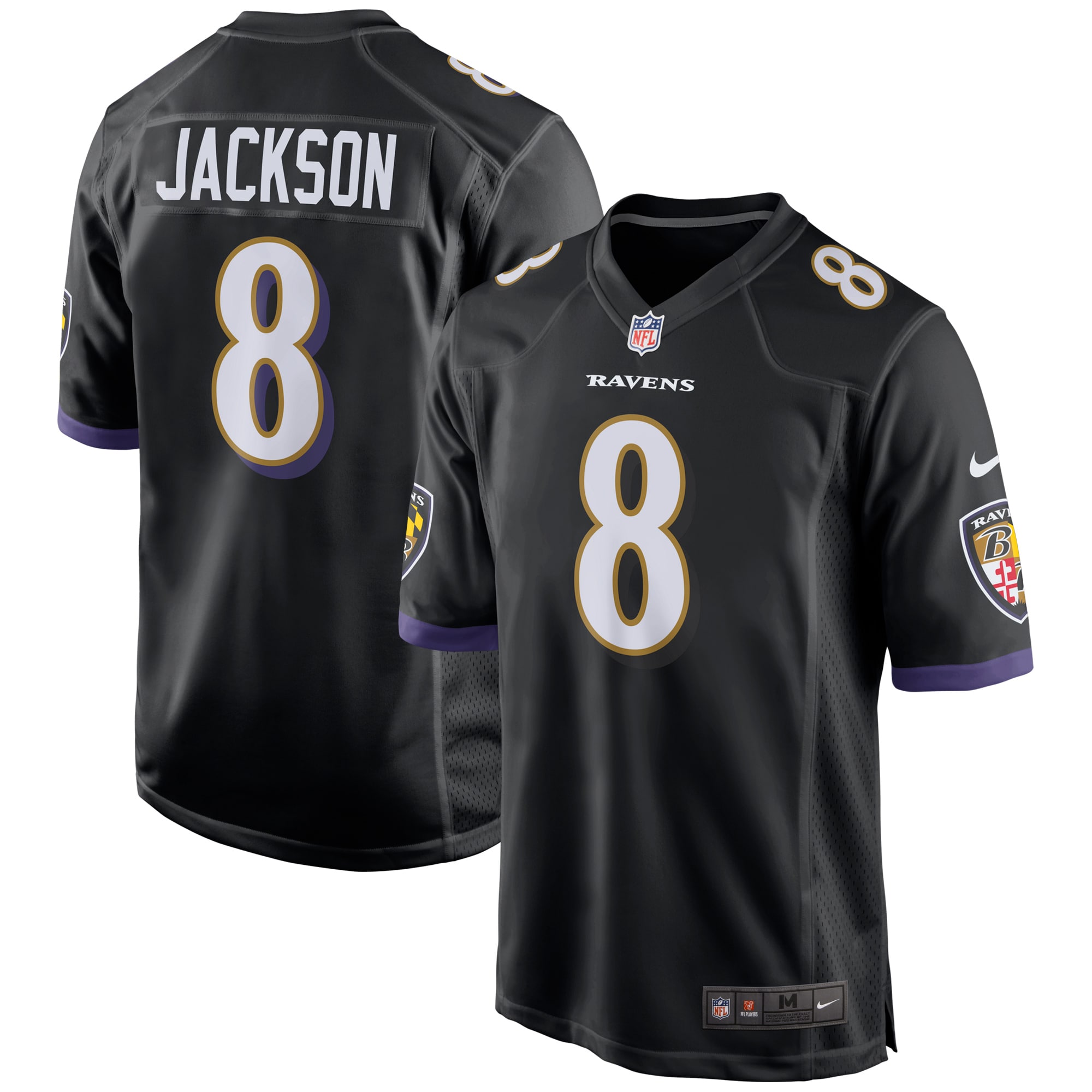 Lamar Jackson Baltimore Ravens Nike Game Jersey - Black - vstockx