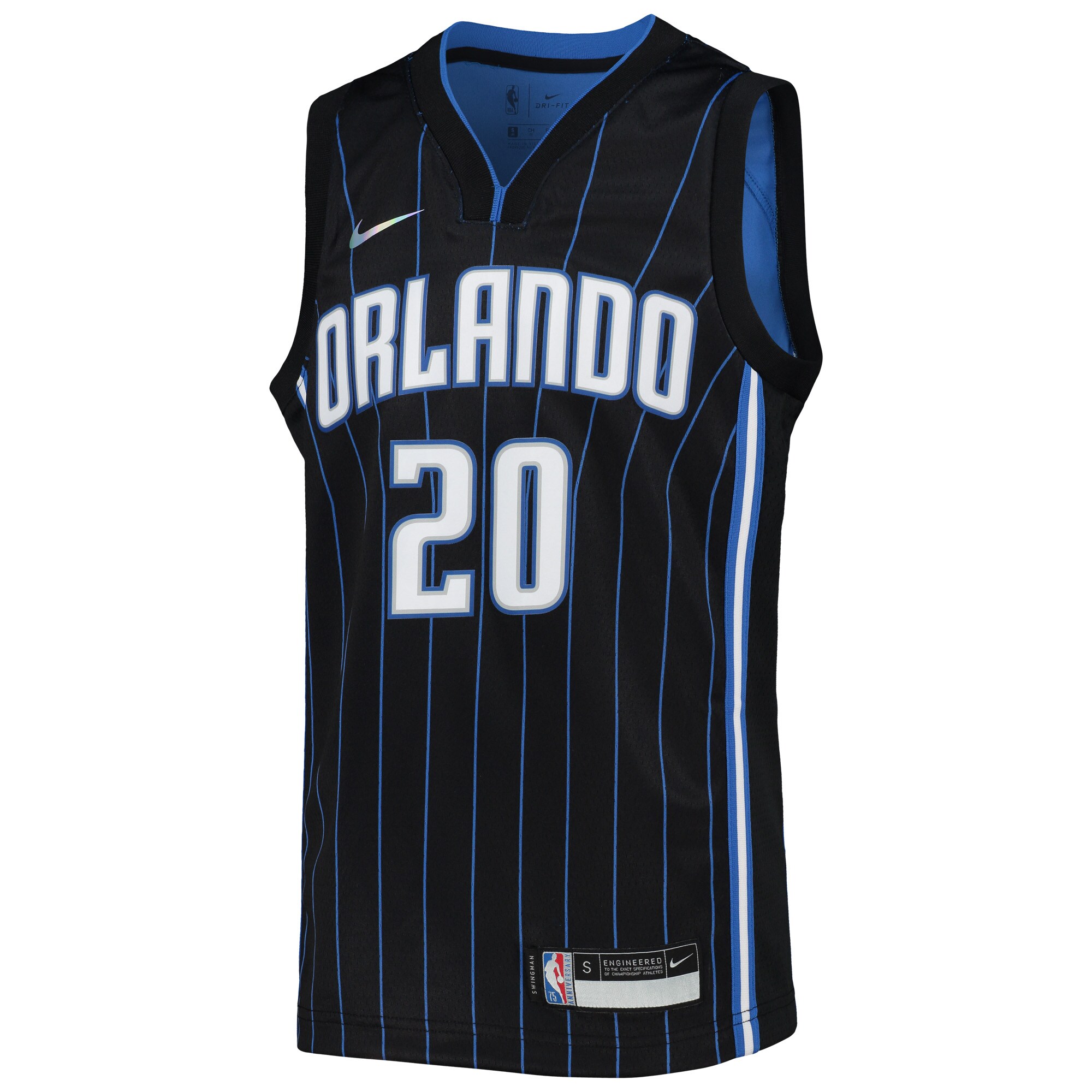 Markelle Fultz Orlando Magic Nike Youth 2021/22 Diamond Swingman Jersey - Icon Edition - Black - vstockx