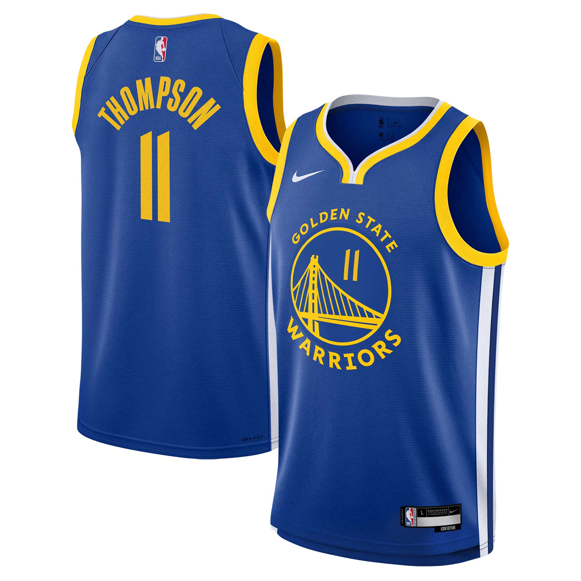 Klay Thompson Golden State Warriors Nike Youth Swingman Jersey - Icon Edition - Royal - vstockx