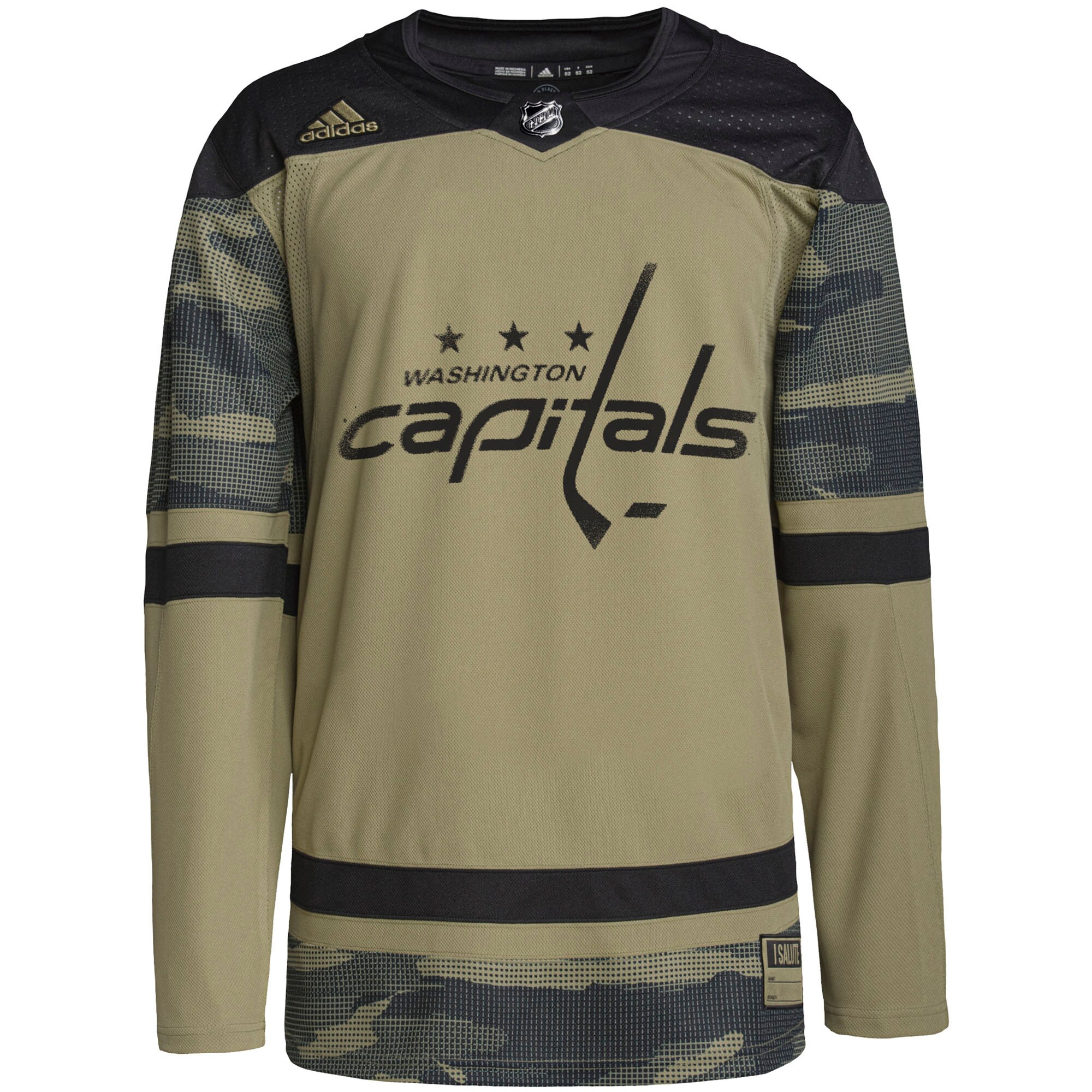 Washington Capitals adidas Military Appreciation Team Authentic Practice Jersey - Camo - vstockx