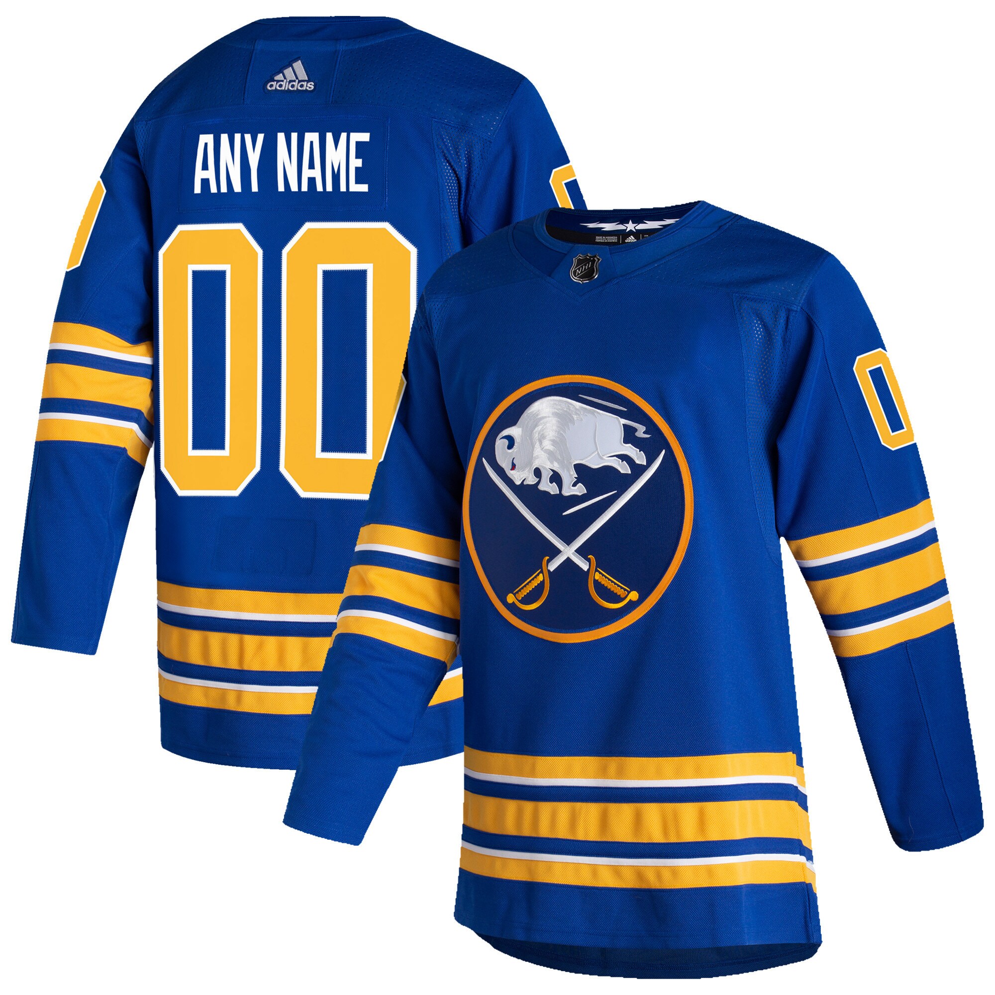 Buffalo Sabres adidas 2020/21 Home Authentic Custom Jersey - Royal - vstockx