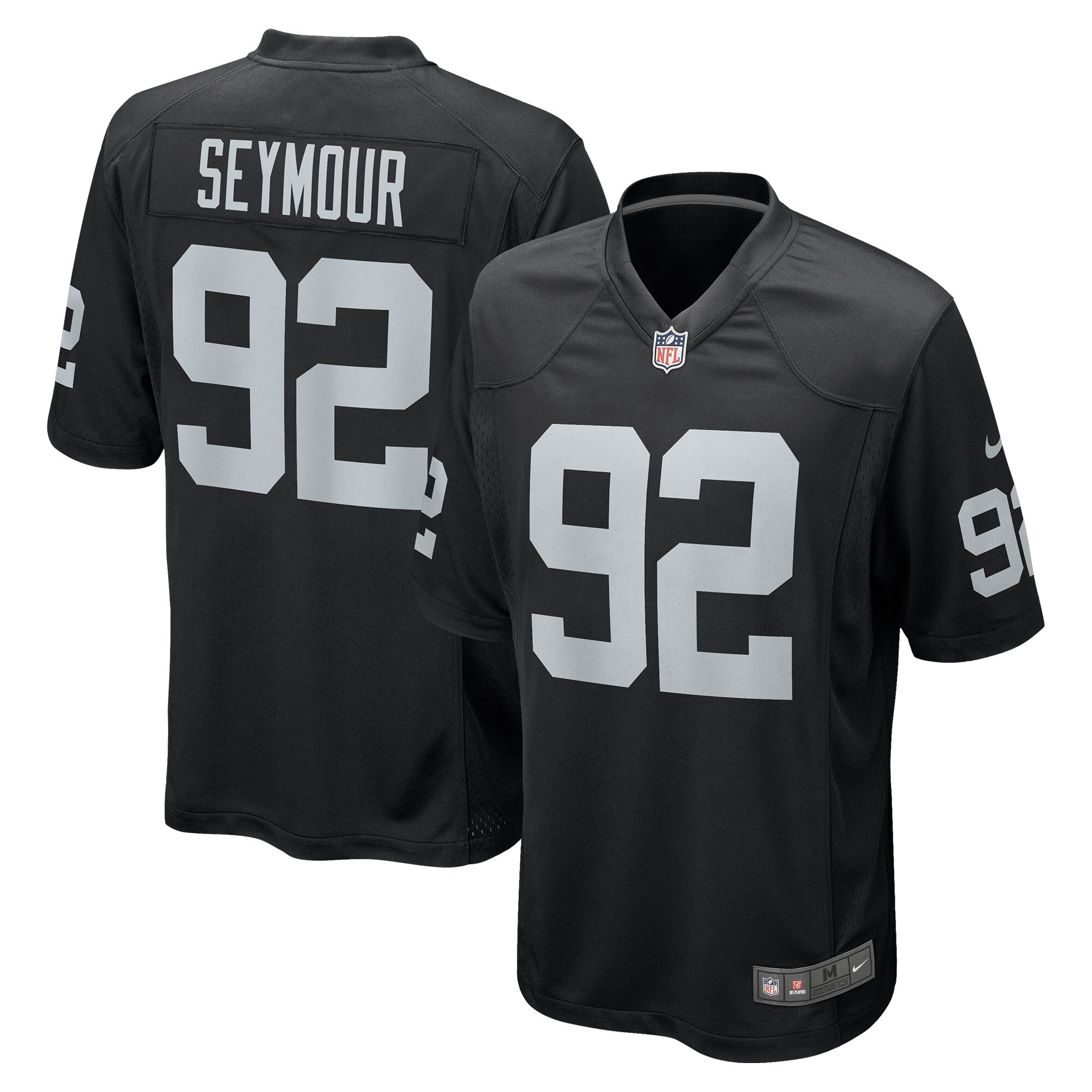 Richard Seymour Las Vegas Raiders Nike Retired Player Game Jersey - Black - vstockx